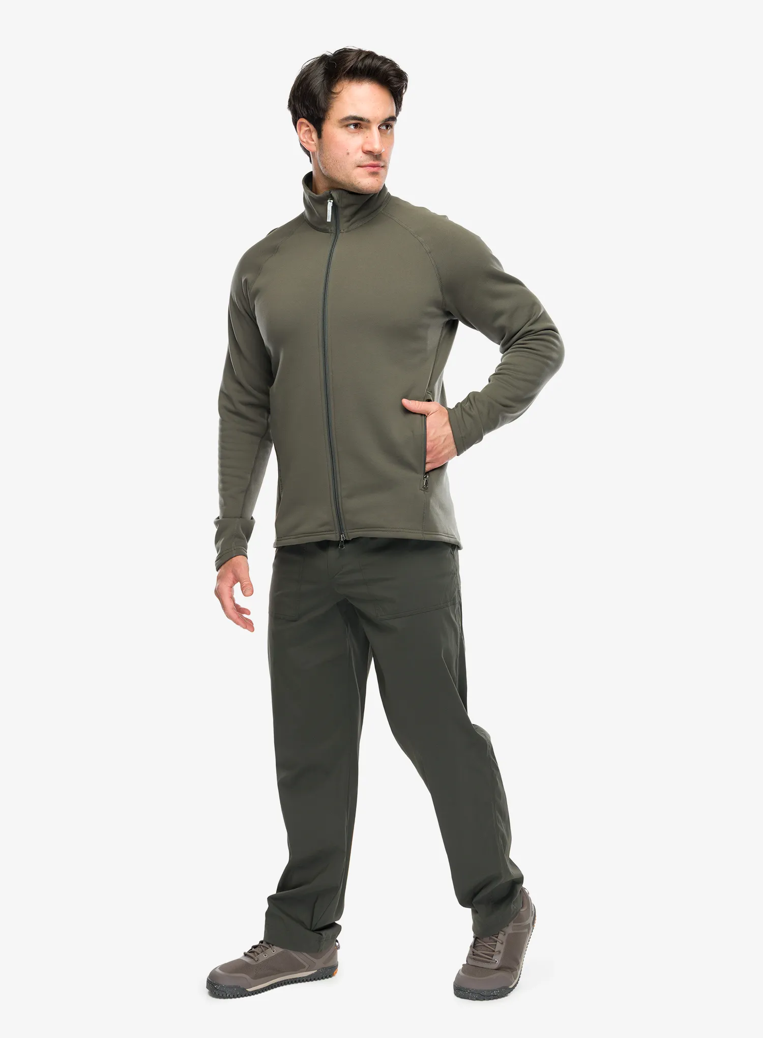 Jakna od flisa Houdini Power Up Jacket - baremark green/baremark green