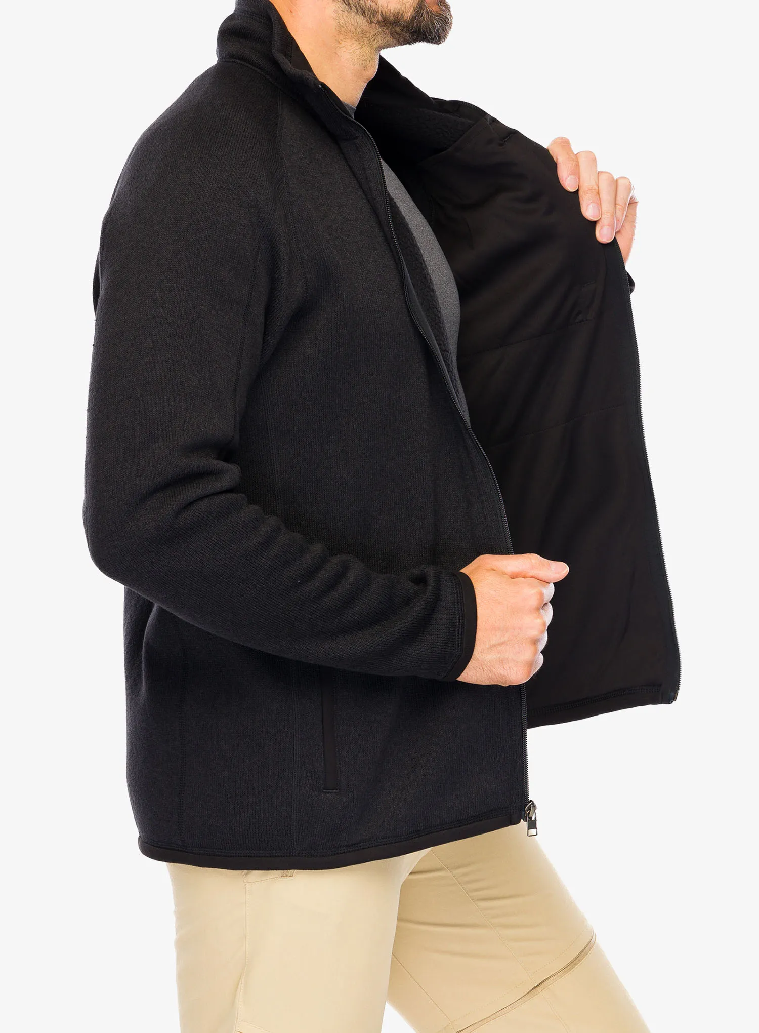 Jakna od flisa Patagonia Better Sweater Jacket - black