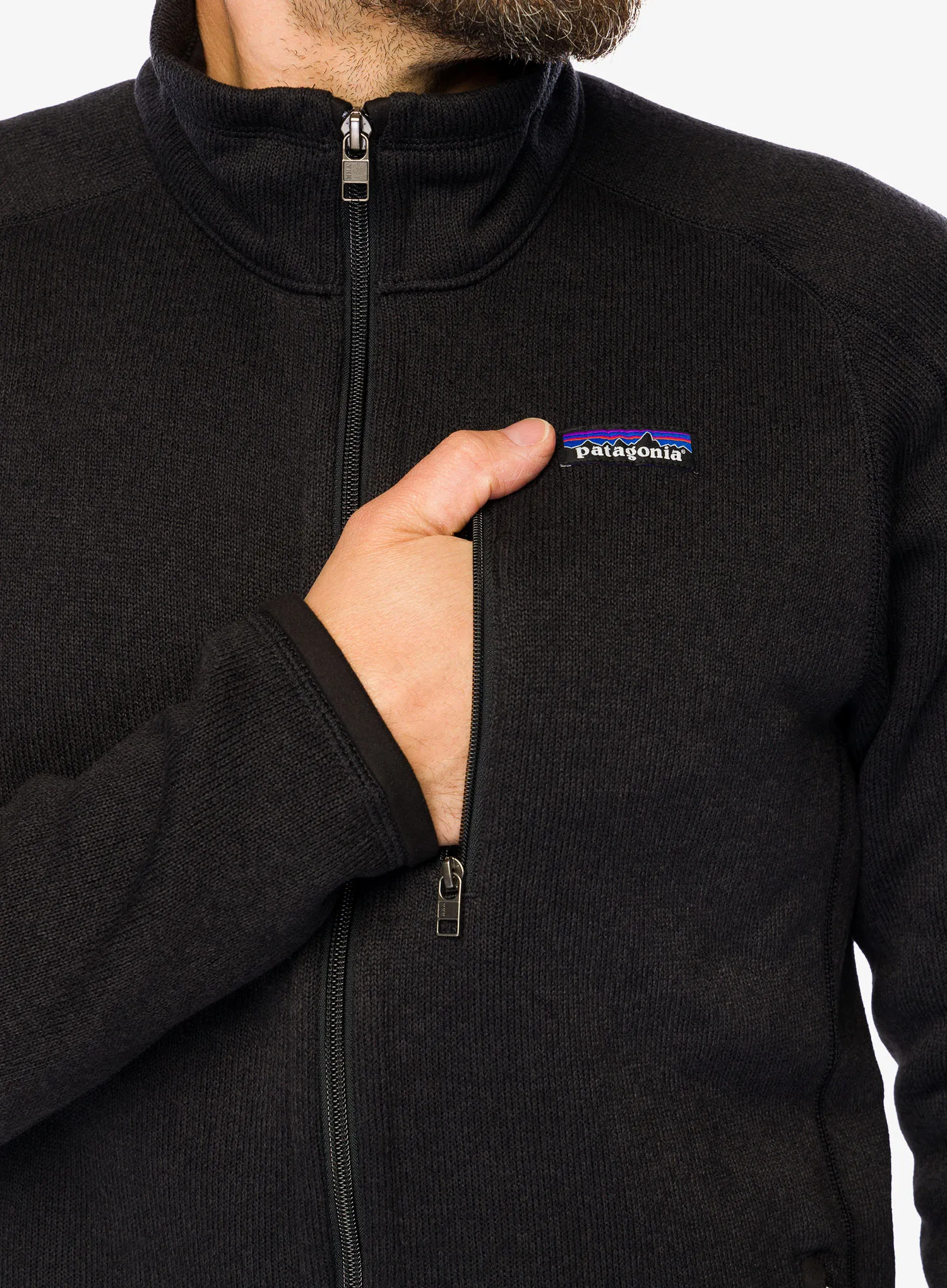 Jakna od flisa Patagonia Better Sweater Jacket - black
