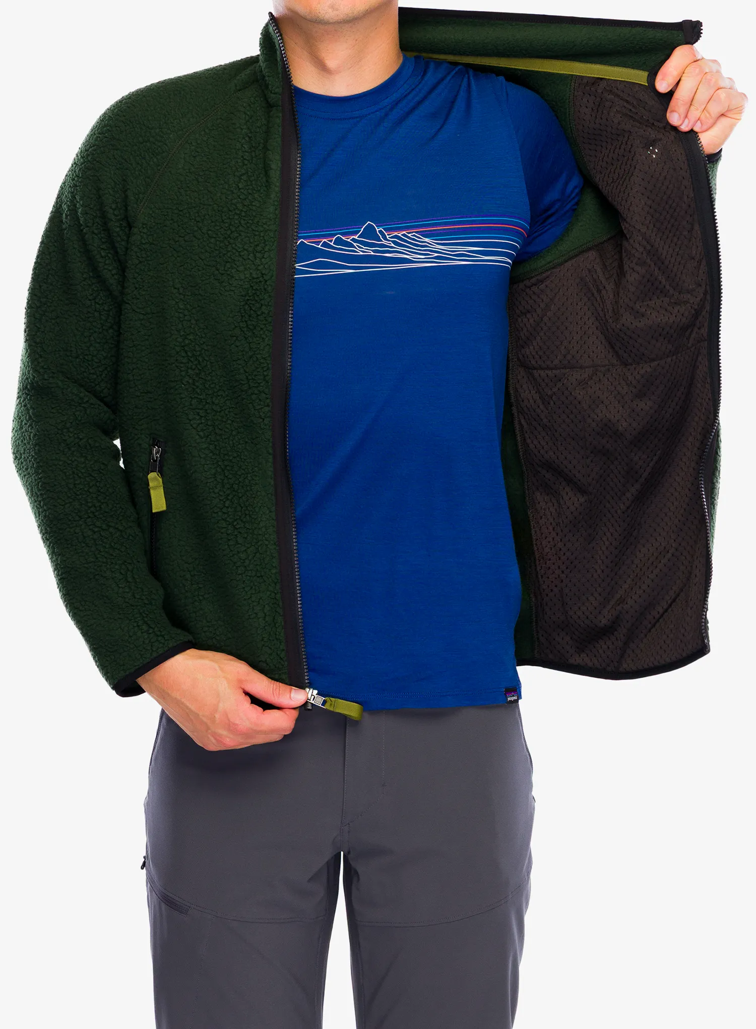 Jakna od flisa Patagonia Retro Pile Jacket - old growth green