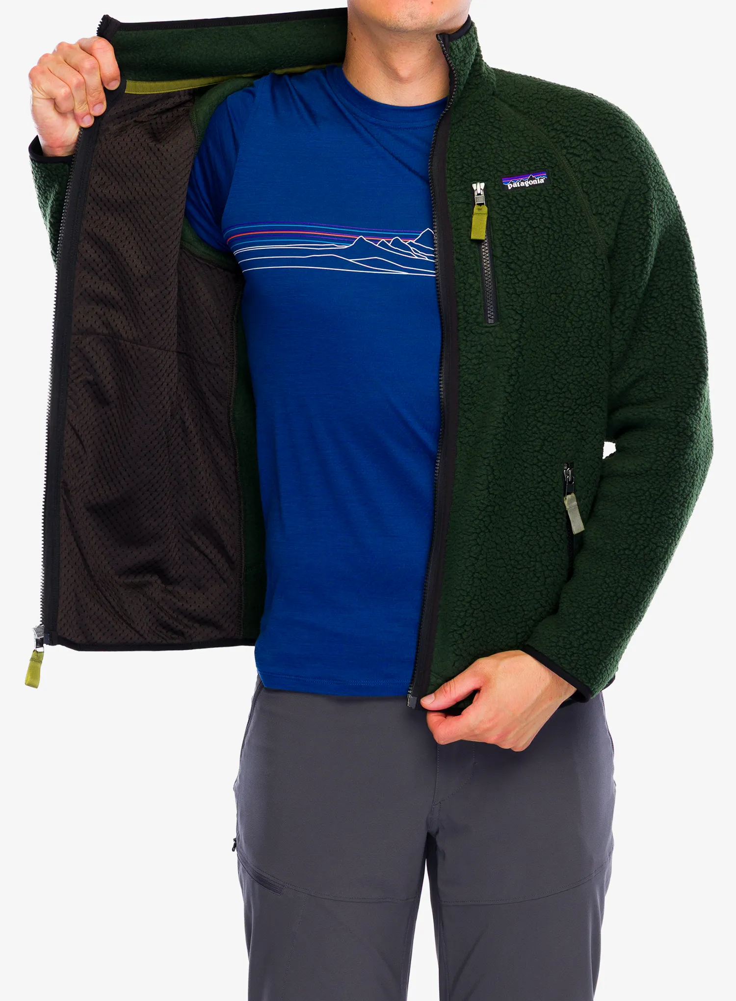 Jakna od flisa Patagonia Retro Pile Jacket - old growth green