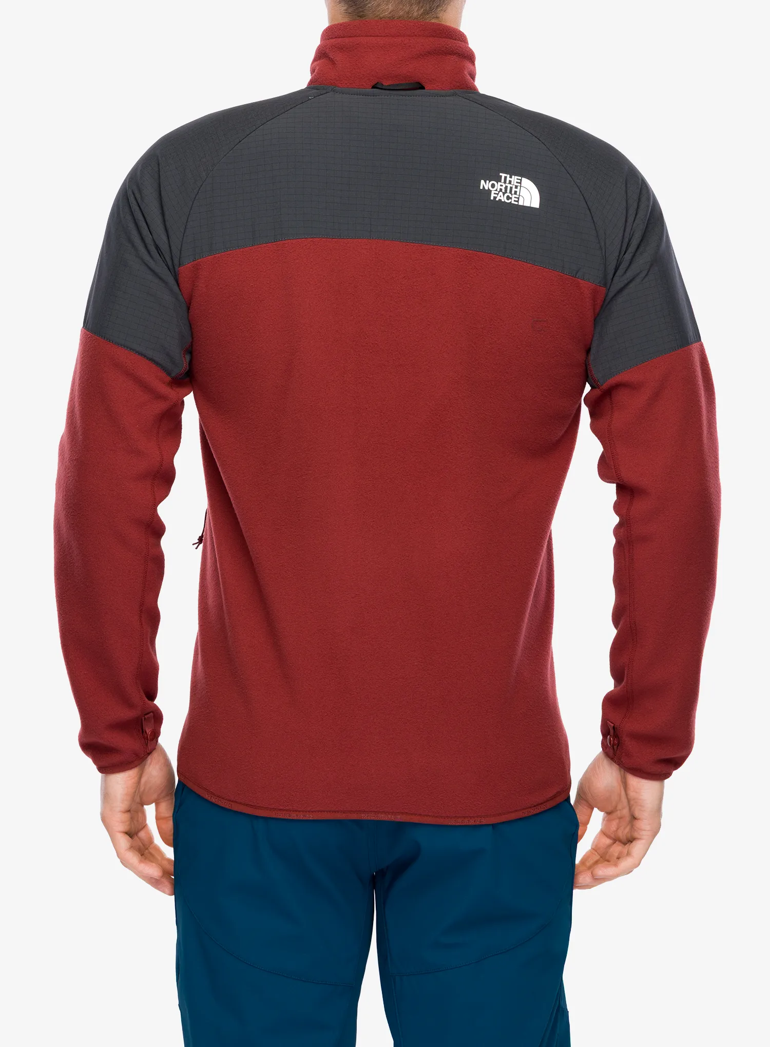 Jakna od flisa The North Face Glacier Heavyweight Full Zip Jacket - sumac/asphalt grey