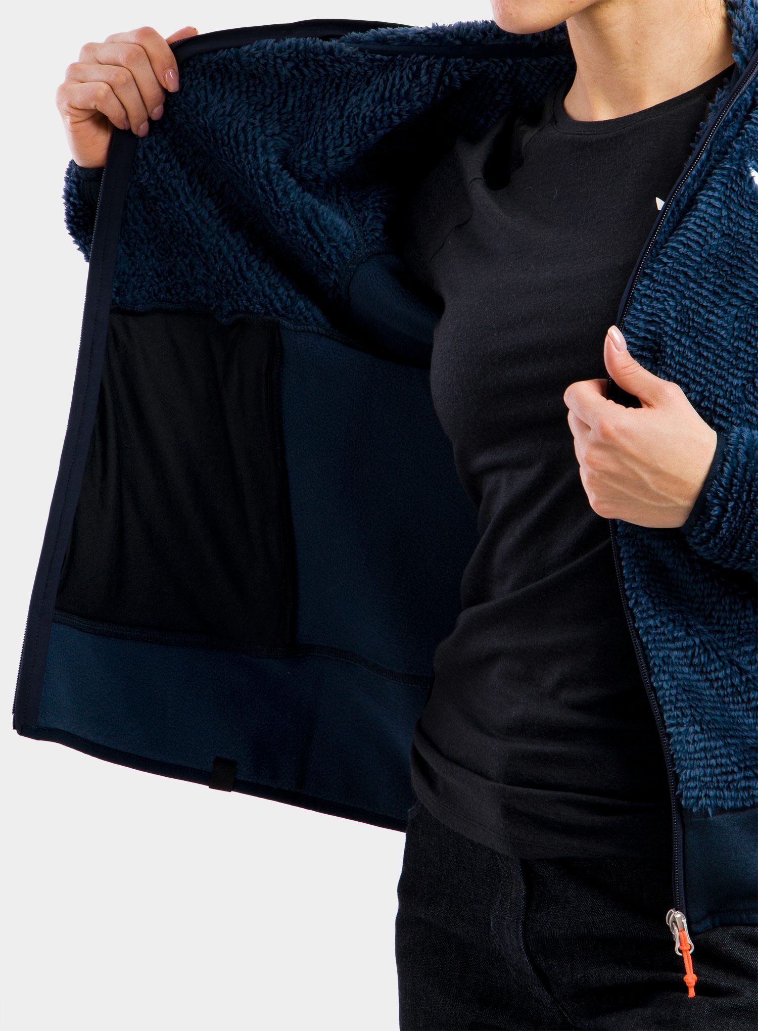 Ženska jakna od flisa Salewa Tognazza Jacket - dark denim melange