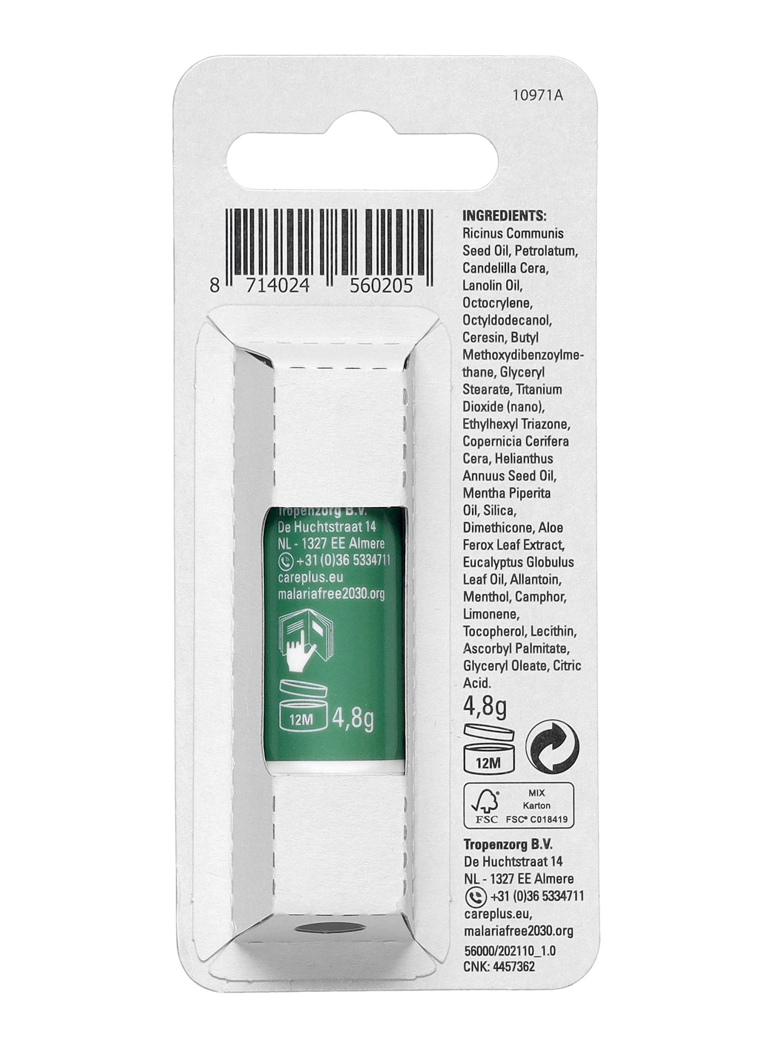 Balzam za usne Care Plus Sun Protection Lipstick SPF 30 4,8g