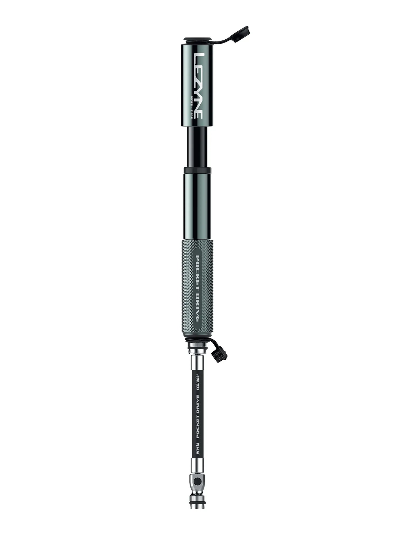 Pumpa za bicikl Lezyne Pocket Drive Lite - grey gloss