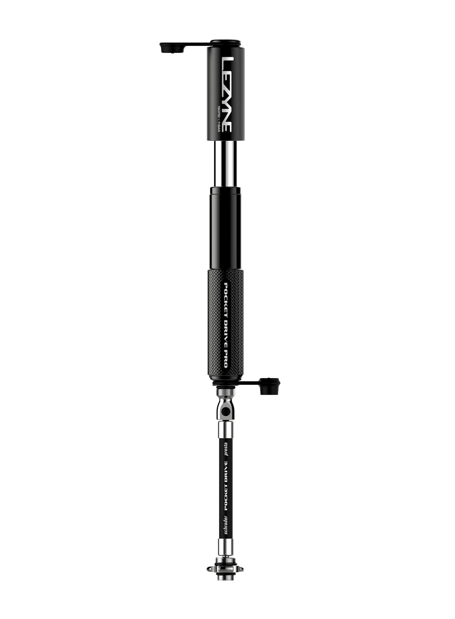 Pumpa za bicikl Lezyne Pocket Drive Pro - matte black/gloss black