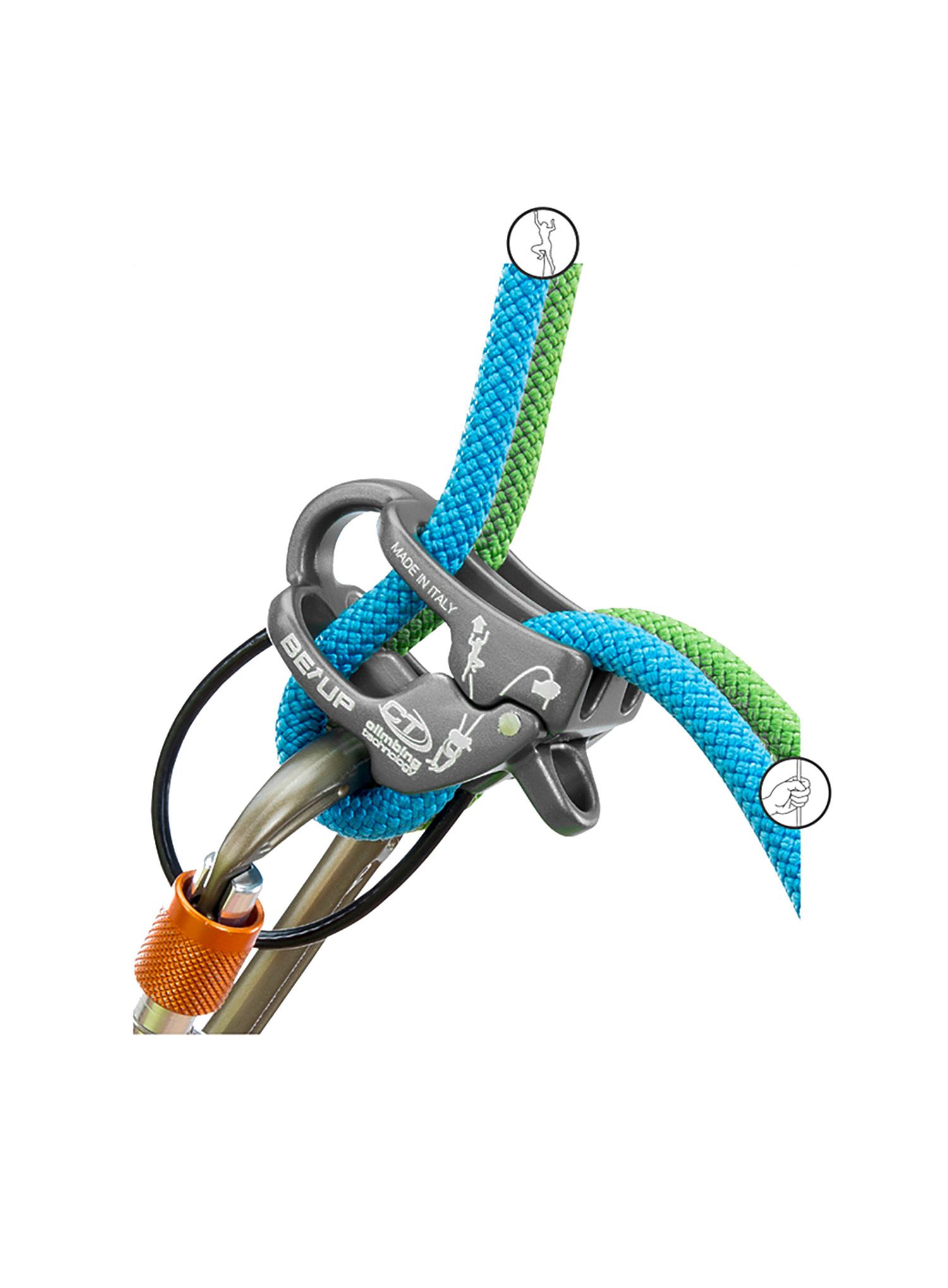Sigurnosna kočnica Climbing Technology Be-Up - grey