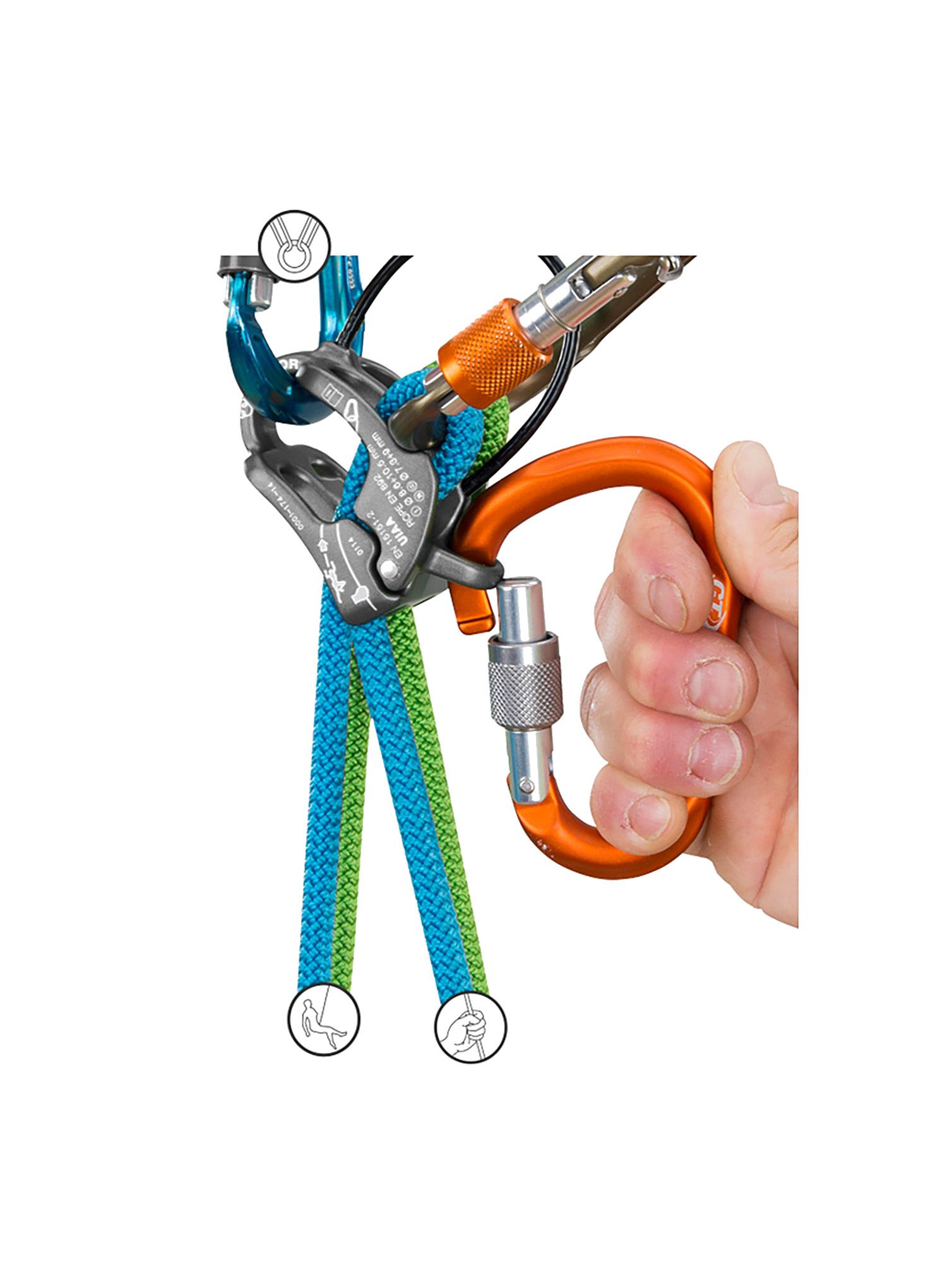 Sigurnosna kočnica Climbing Technology Be-Up - grey