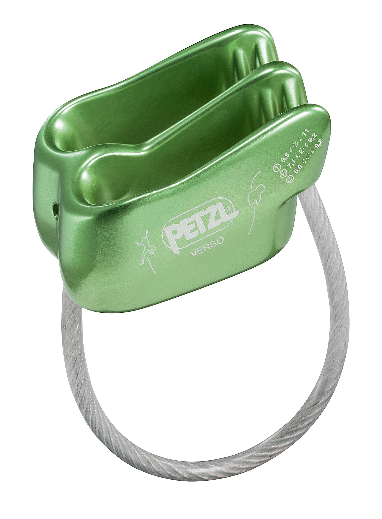 Sigurnosna kočnica Petzl Verso - green