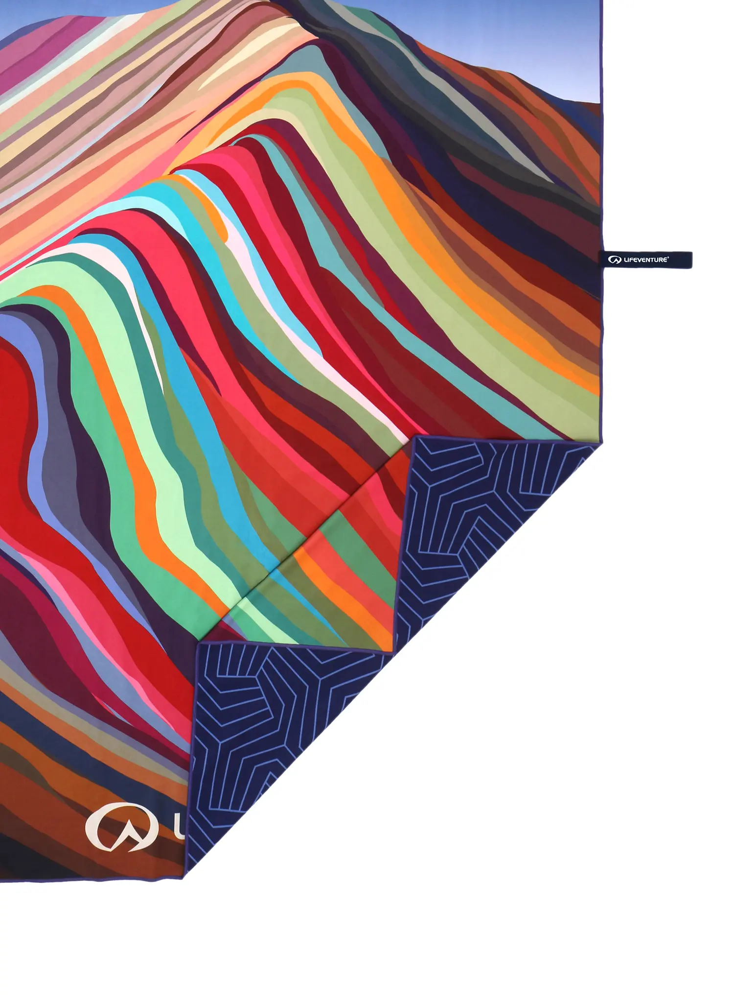 Brzosušeći ručnik Lifeventure Recycled SoftFibre Trek Towel - rainbow mountain