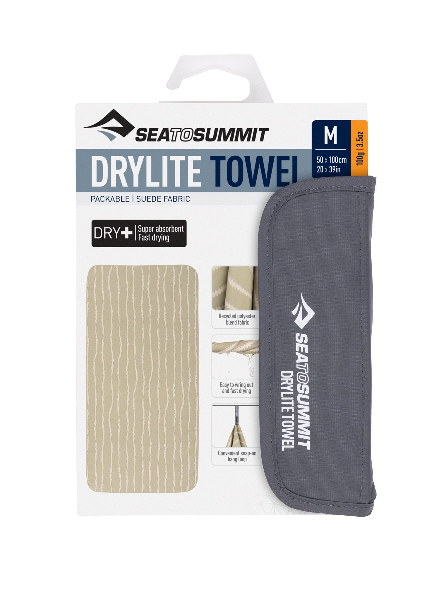 Brzosušeći ručnik Sea To Summit DryLite Towel M - desert wind