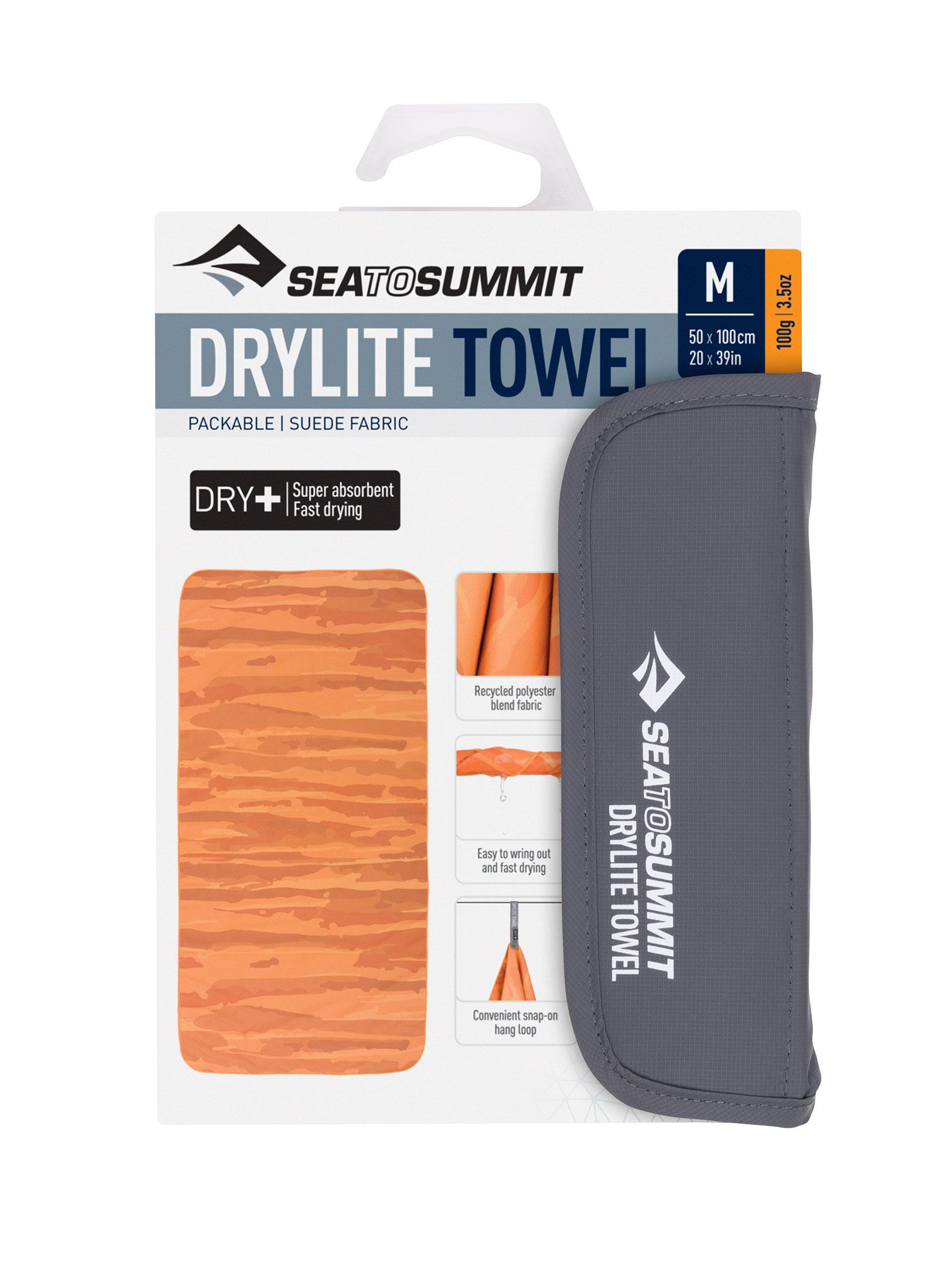 Brzosušeći ručnik Sea To Summit DryLite Towel M - outback sunset