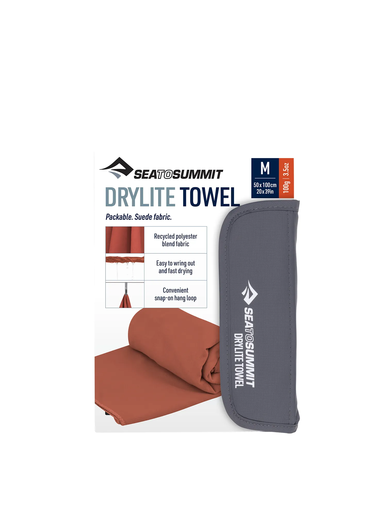 Brzosušeći ručnik Sea To Summit DryLite Towel M - picante