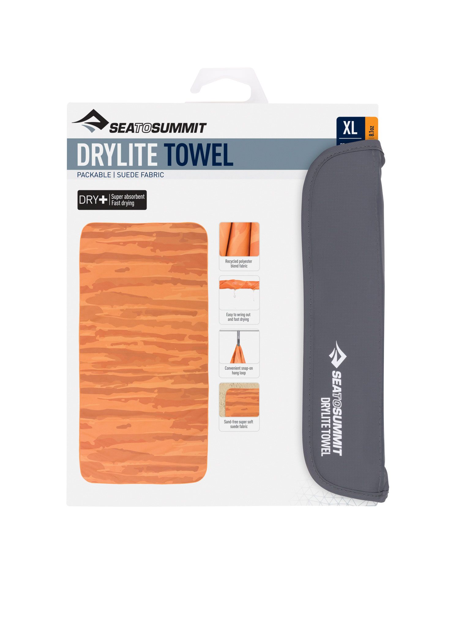 Brzosušeći ručnik Sea To Summit DryLite Towel XL - outback sunset