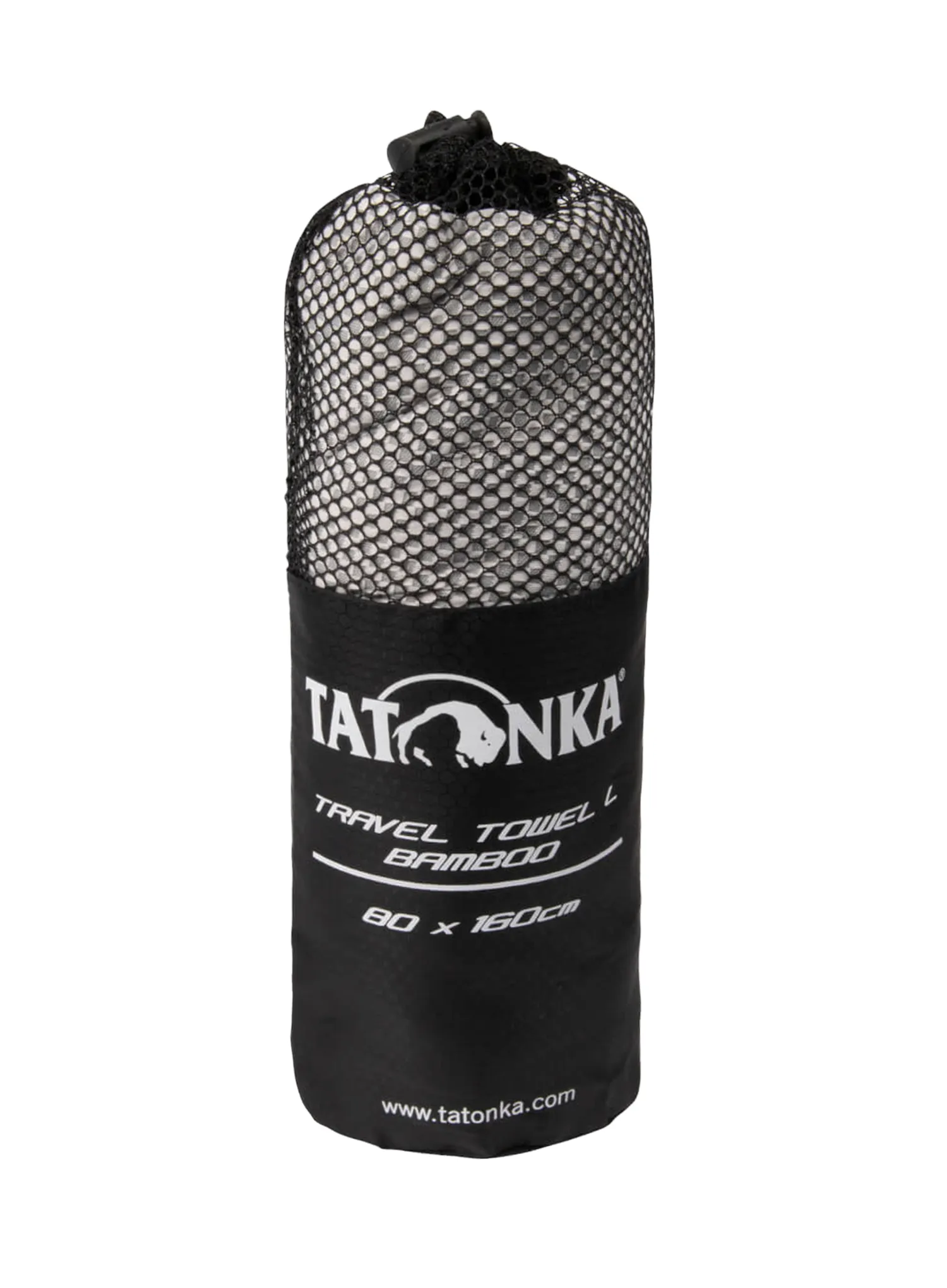 Brzosušeći ručnik Tatonka Travel Towel Bamboo L - grey