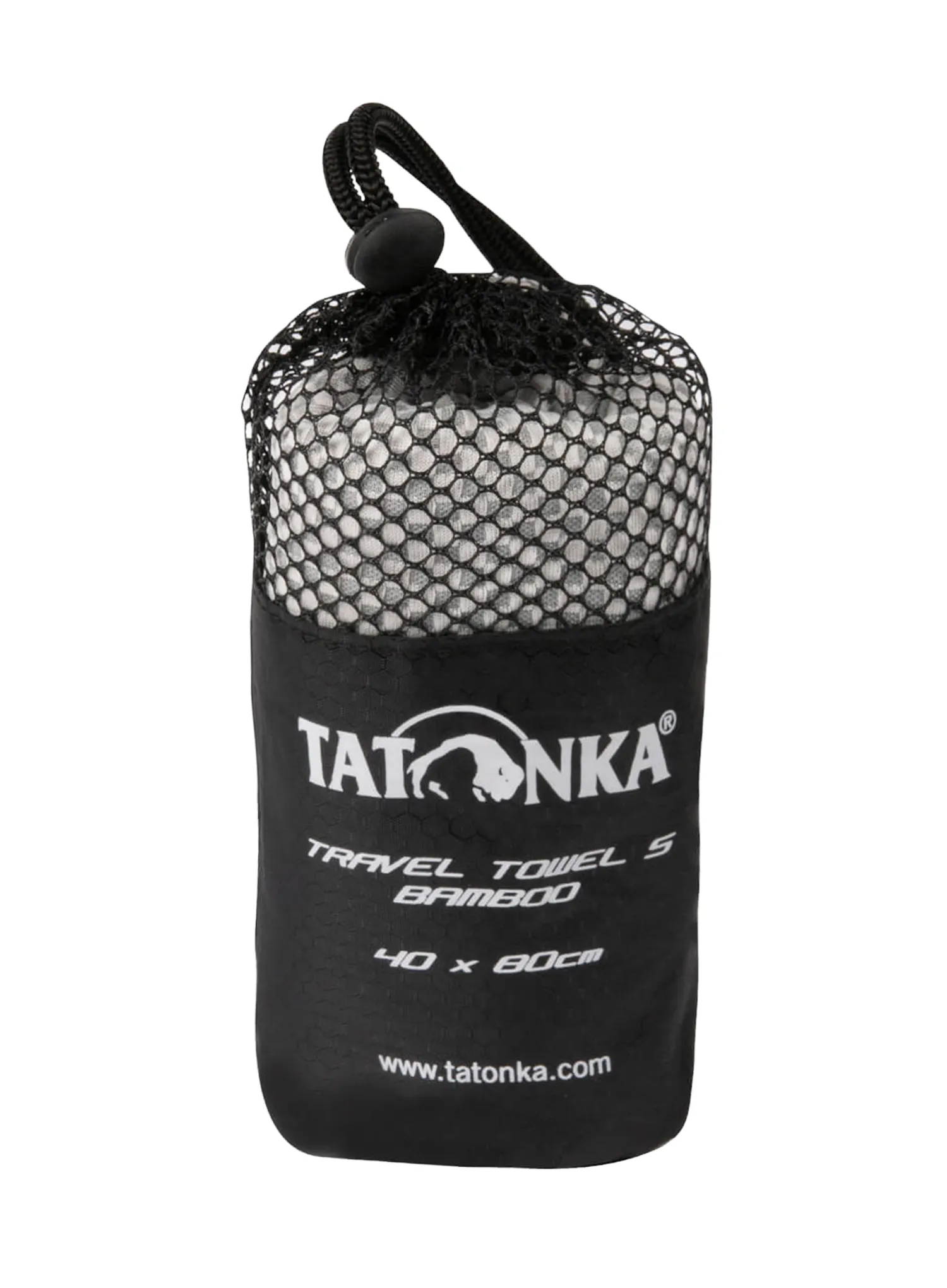 Brzosušeći ručnik Tatonka Travel Towel Bamboo S - grey