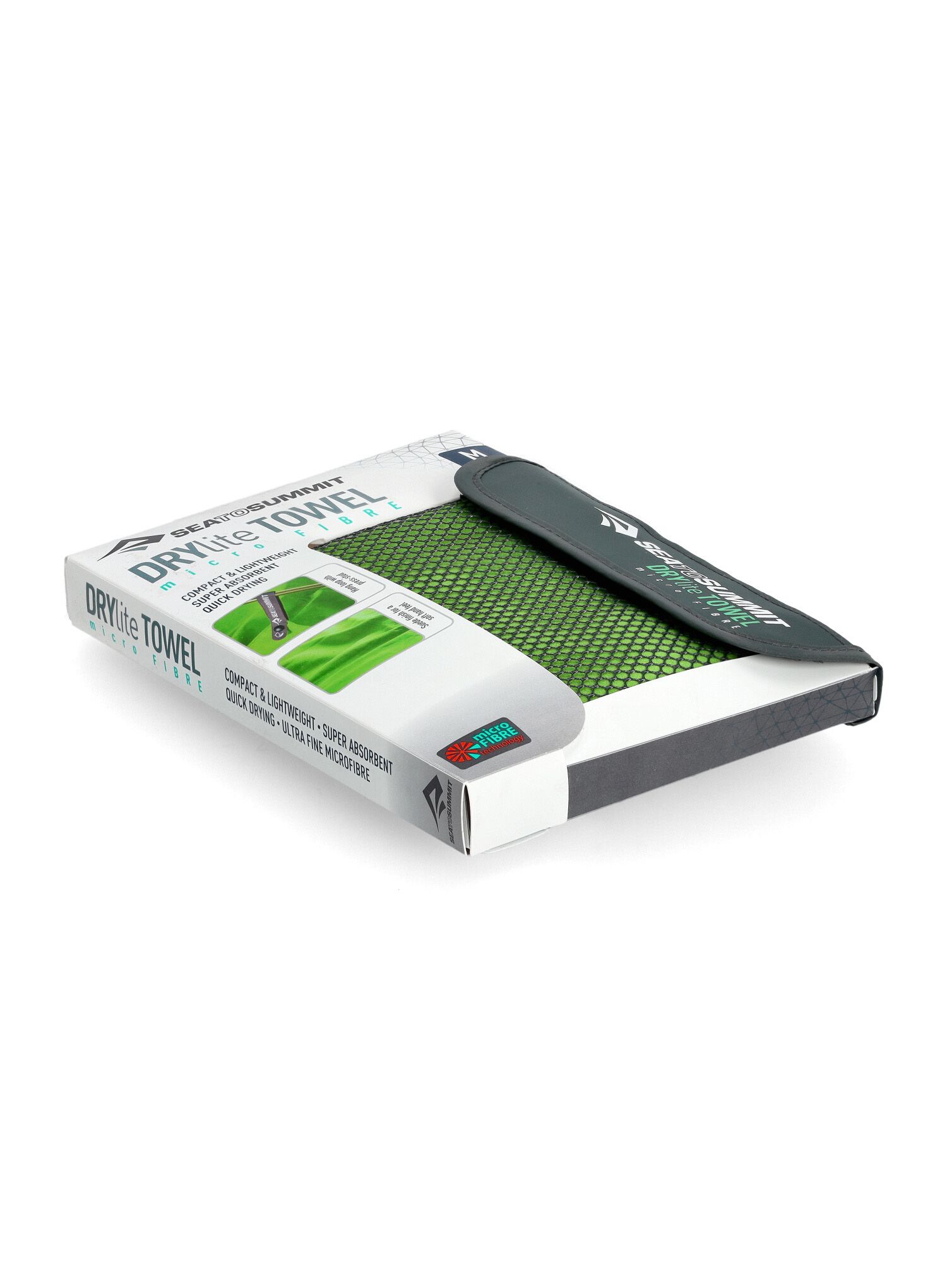 Brzosušeći ručnik Sea To Summit DryLite Towel Antibacterial L - lime