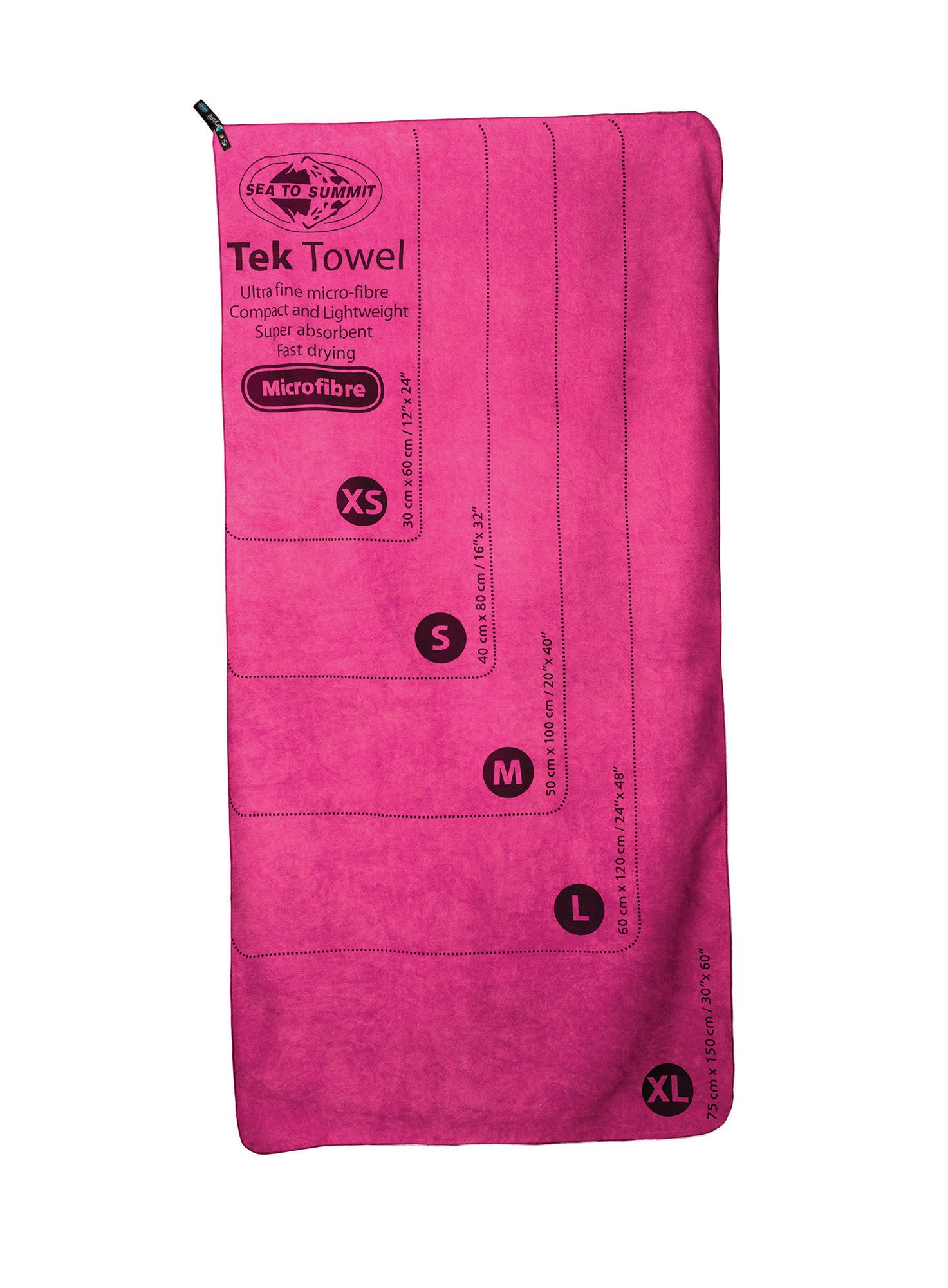 Brzosušeći ručnik Sea To Summit Tek Towel S - berry