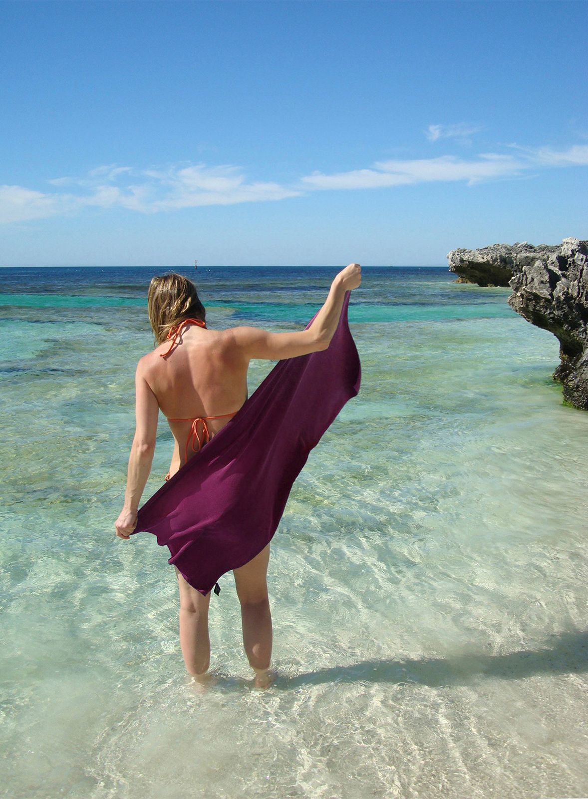 Brzosušeći ručnik Sea To Summit Tek Towel S - berry