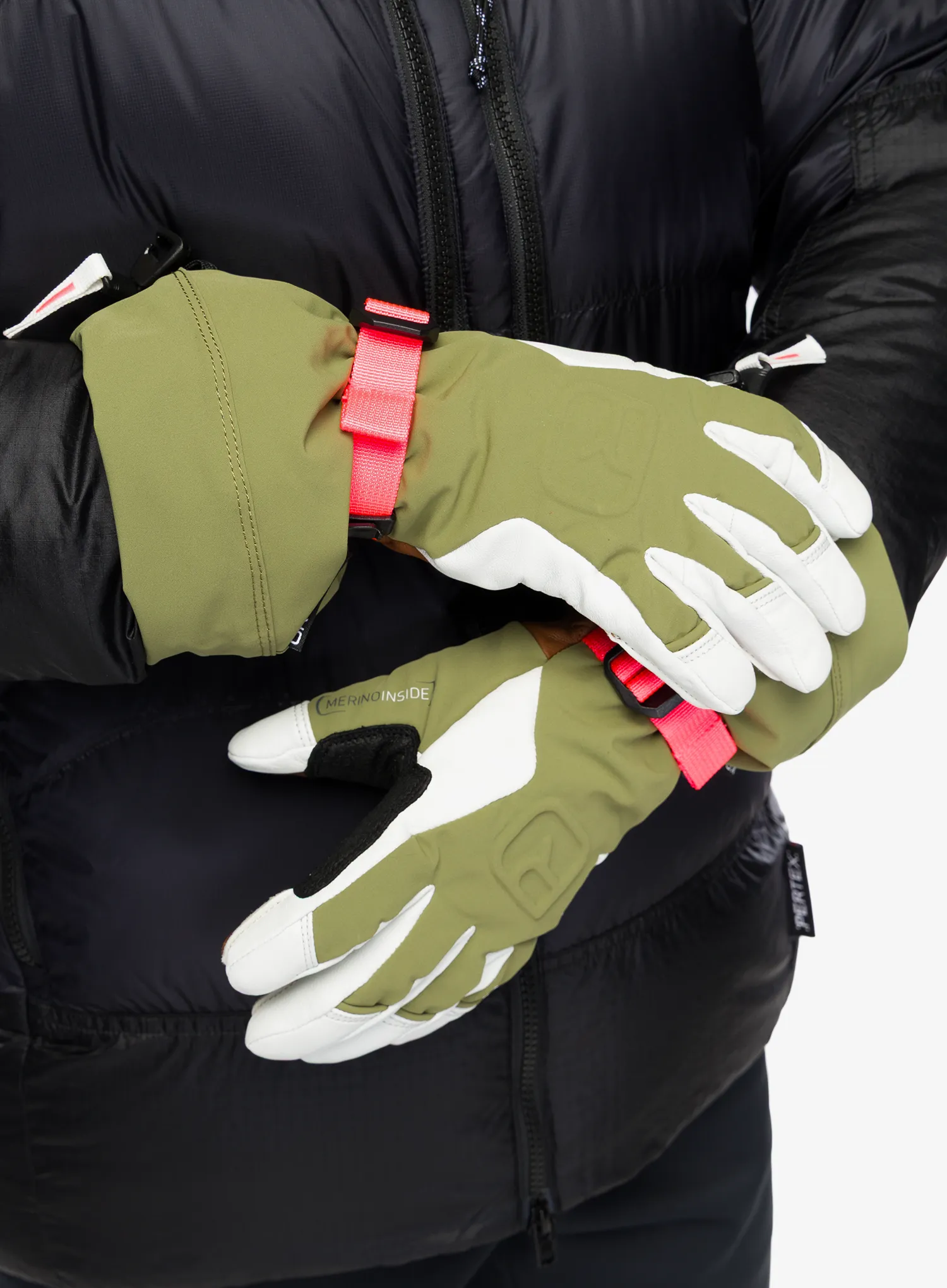Ženske skijaške rukavice Ortovox Merino Freeride Glove - wild herbs