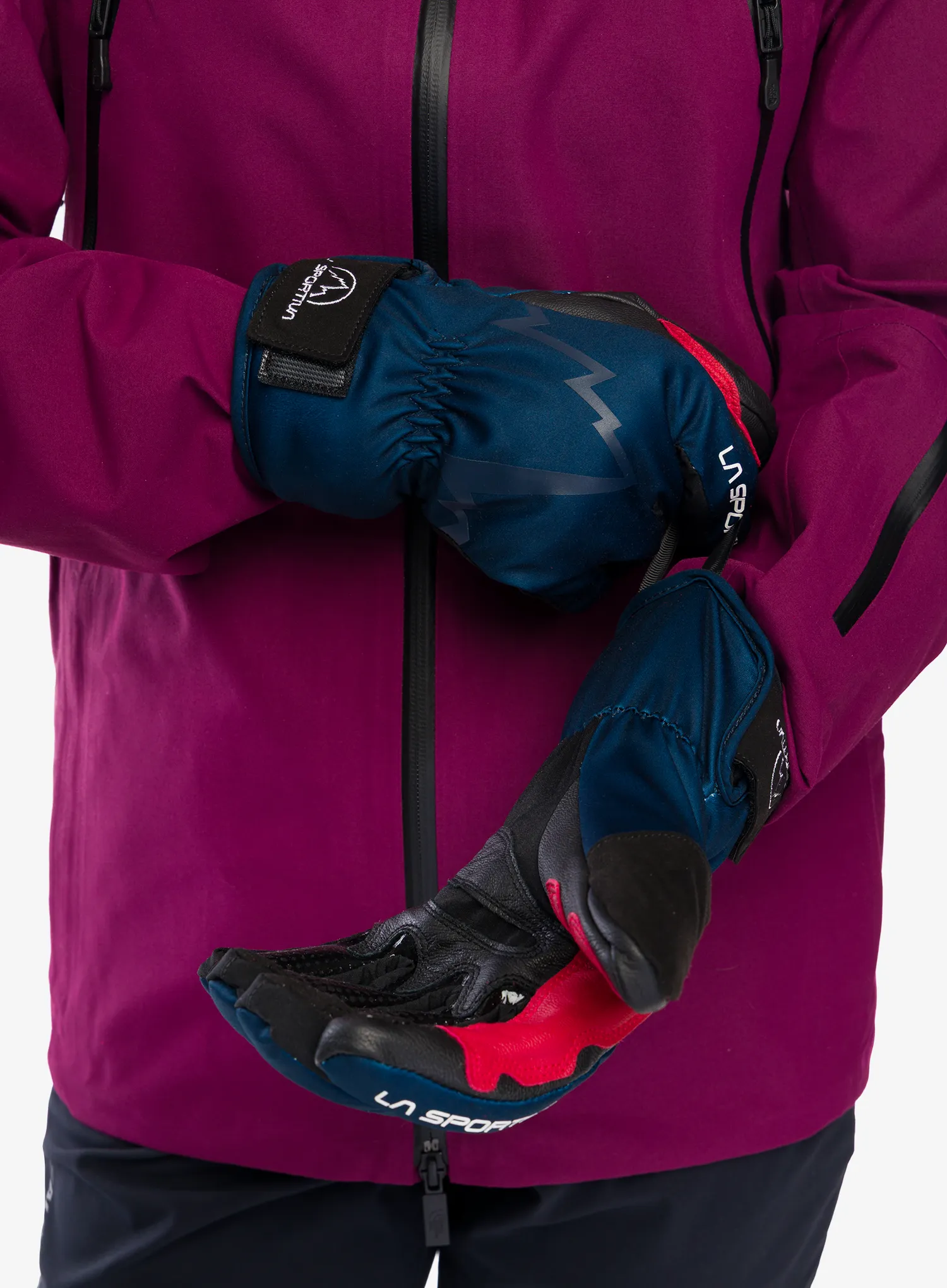 Skijaške rukavice La Sportiva Ski Touring Gloves - storm blue/red