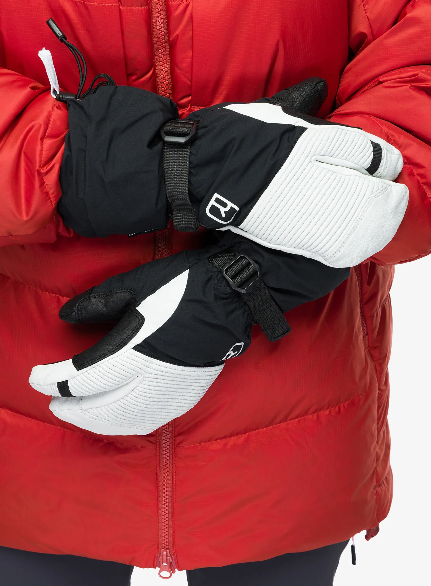 Skijaške rukavice Ortovox Freeride 3 Finger Glove Pro - black raven/black