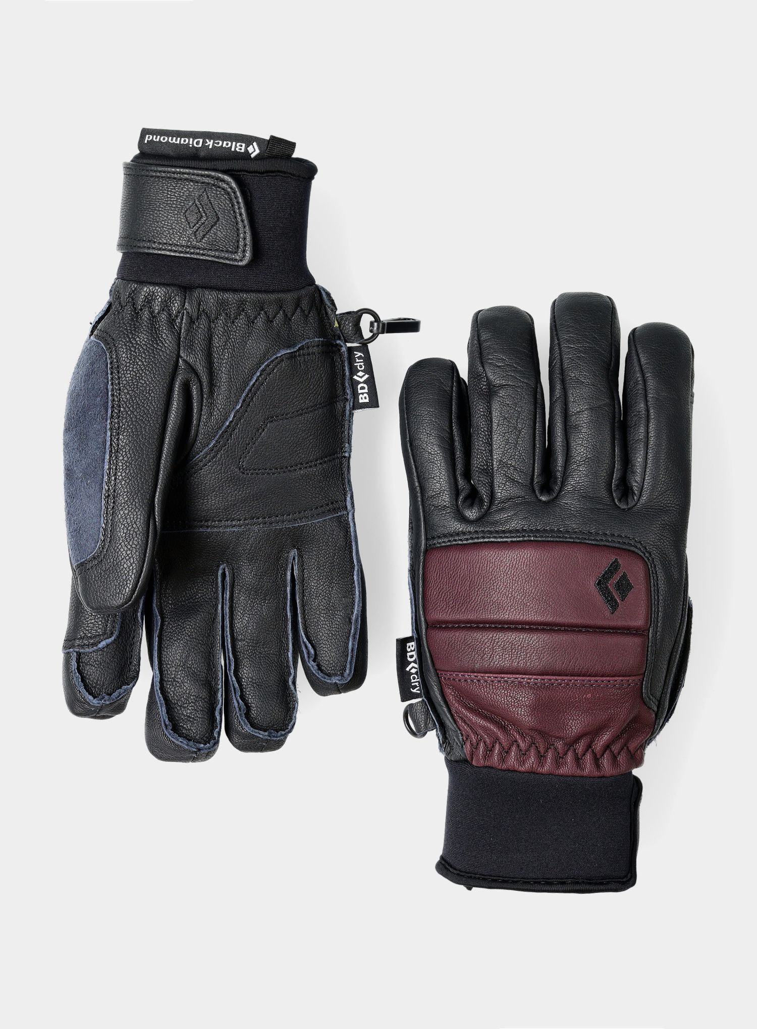 Ženske skijaške rukavice Black Diamond Spark - bordeaux