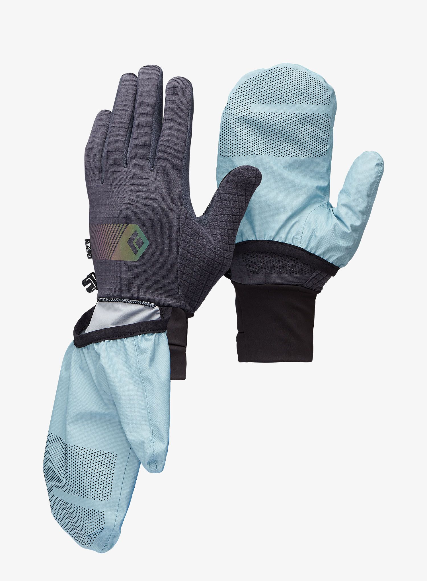 Rukavice Black Diamond Gridtech Storm Hood Gloves - carbon/glacier