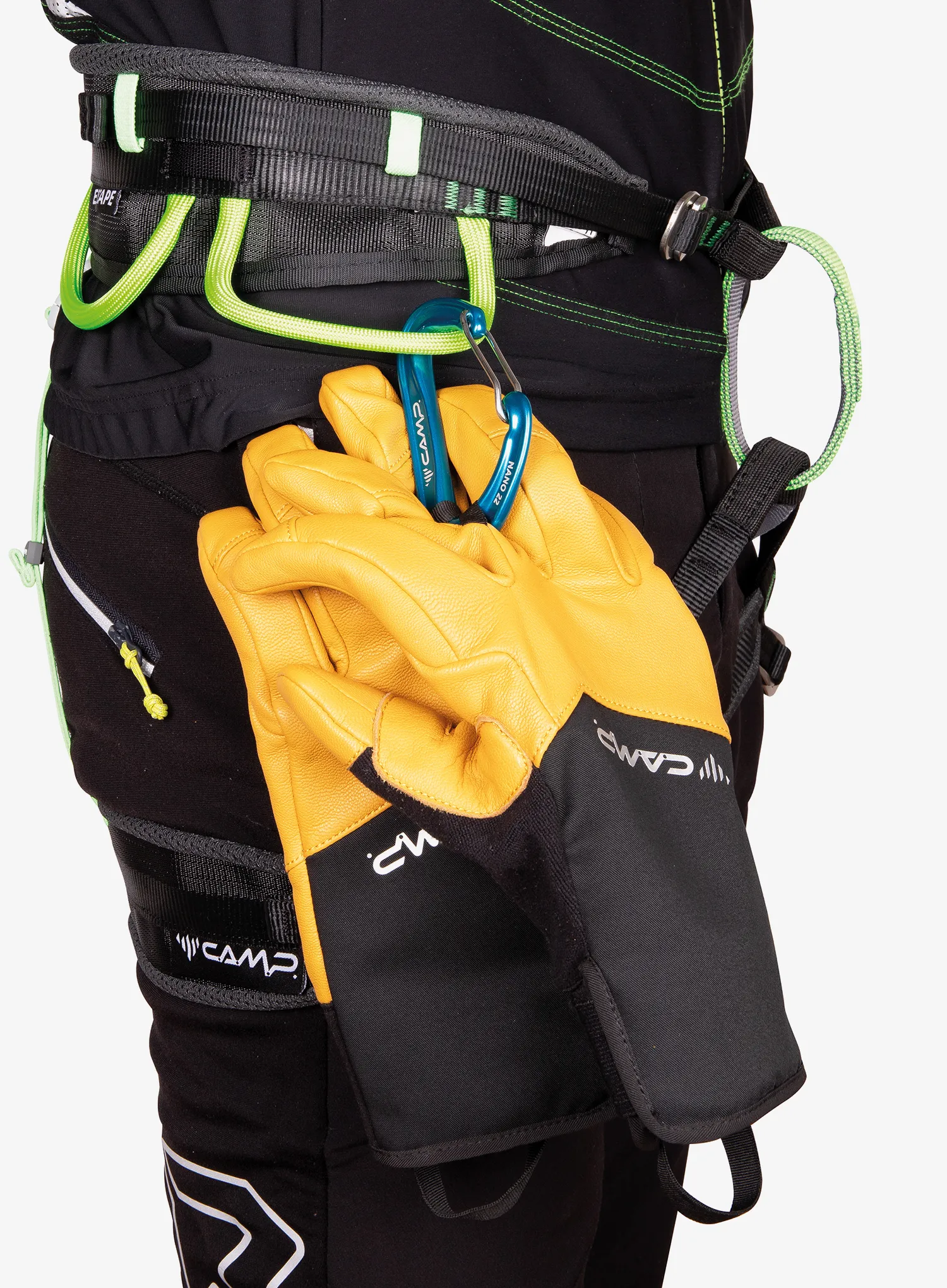 Rukavice Camp G Crest - black/yellow