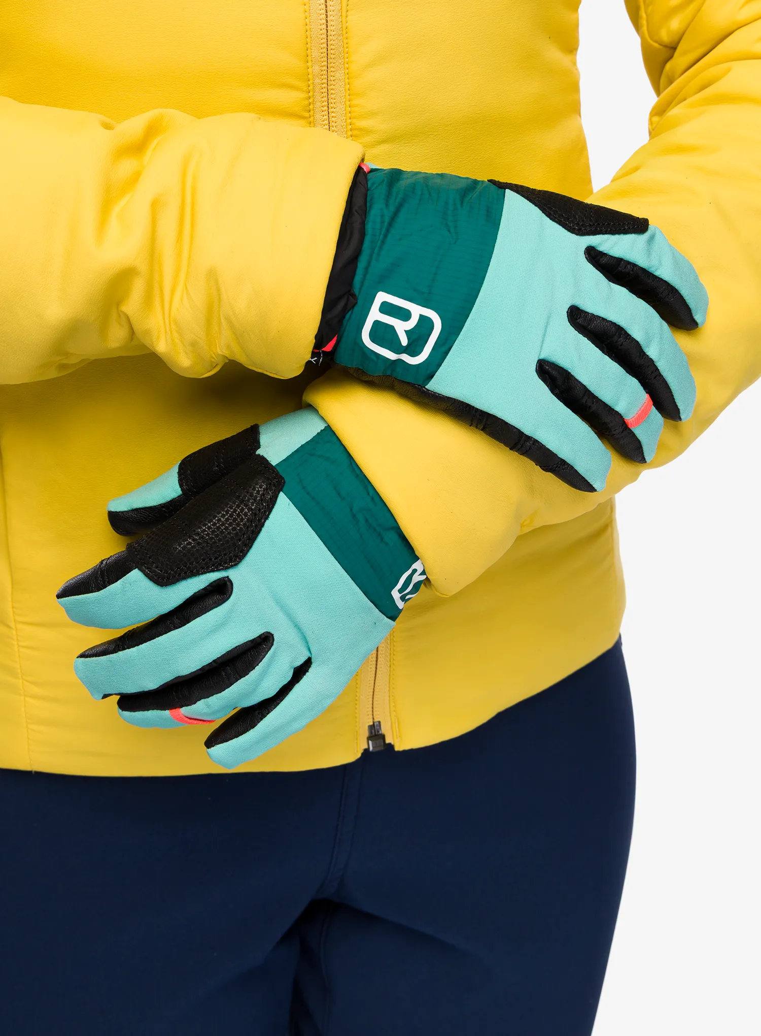Ženske rukavice Ortovox Tour Pro Cover Glove - ice waterfall