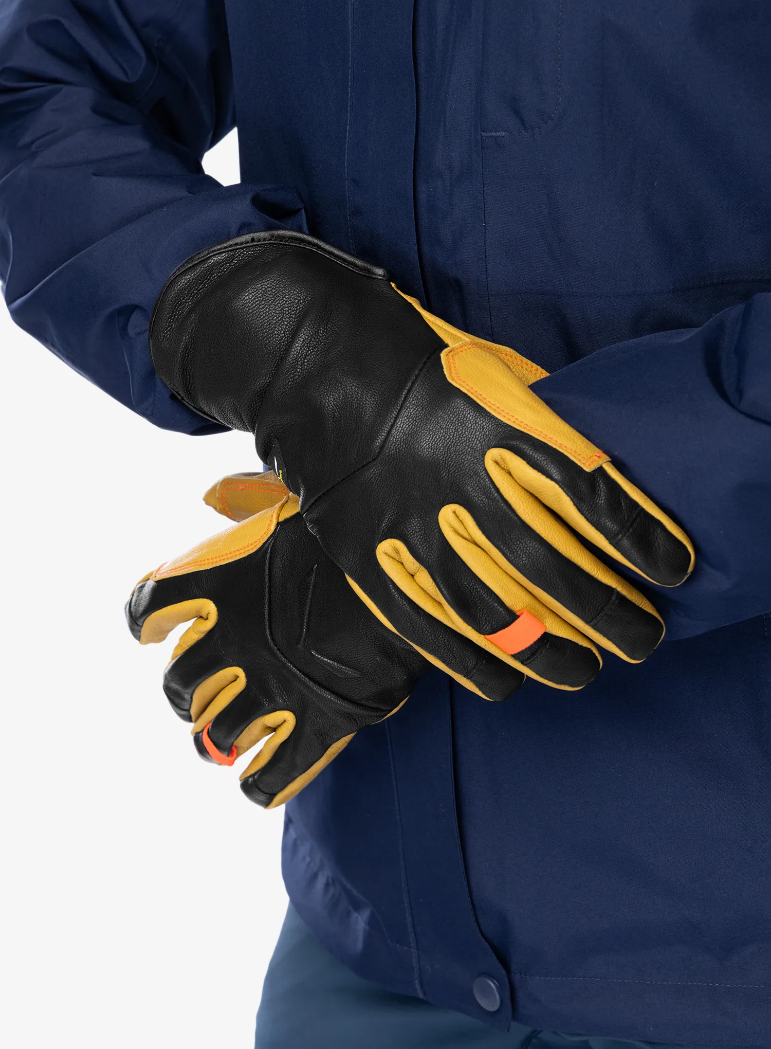 Ženske rukavice Salewa Ortles AM Leather Gloves - black out