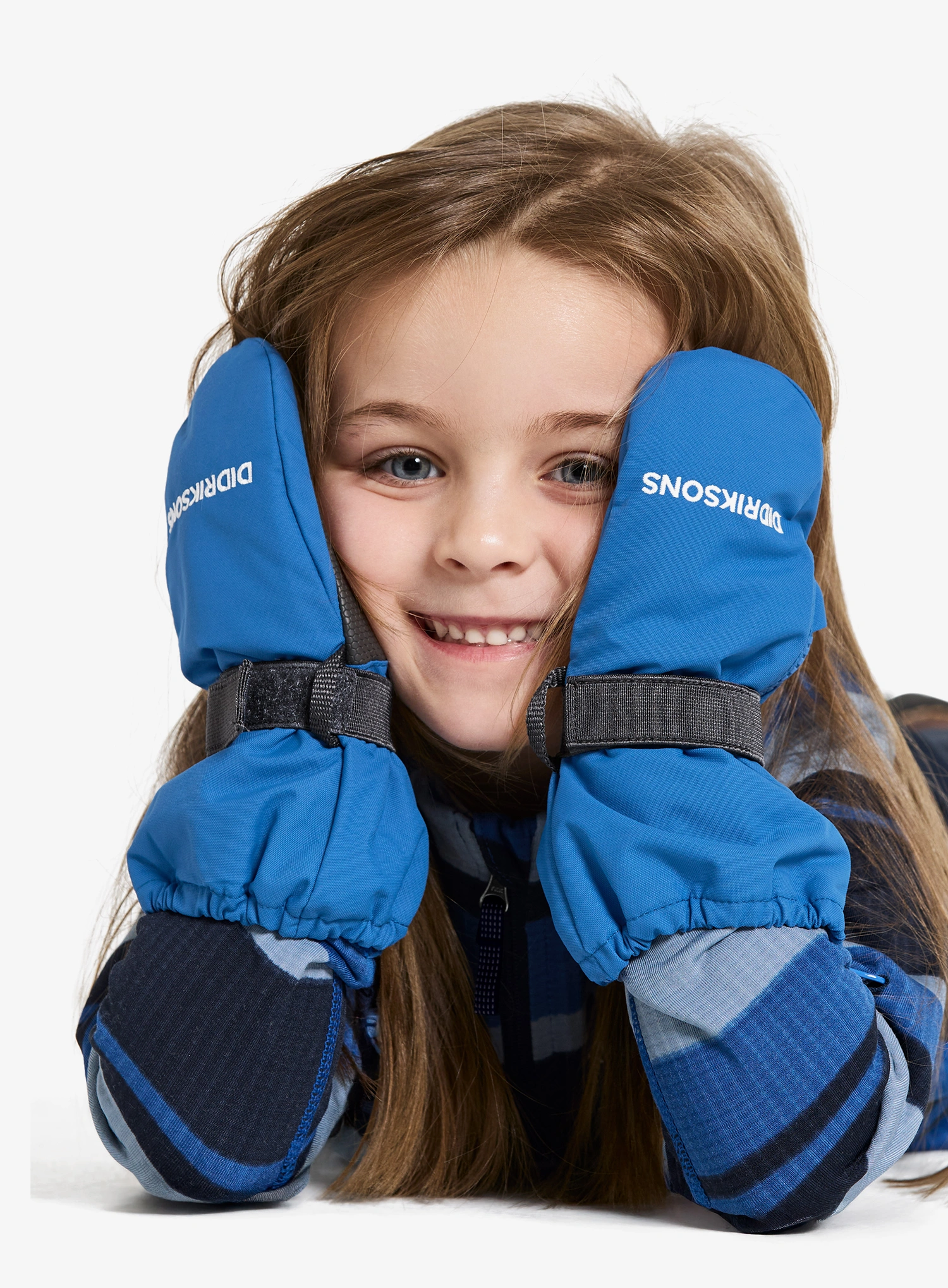 Dječje rukavice Didriksons Biggles Zip Mitten 8 - sapphire blue