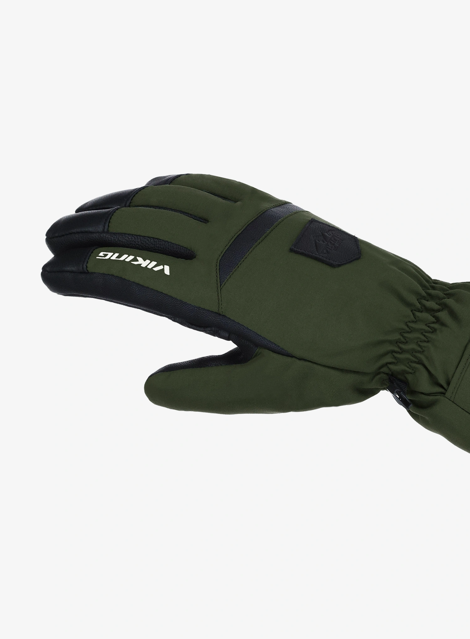 Skijaške rukavice Viking Lars Ski - green/black leather