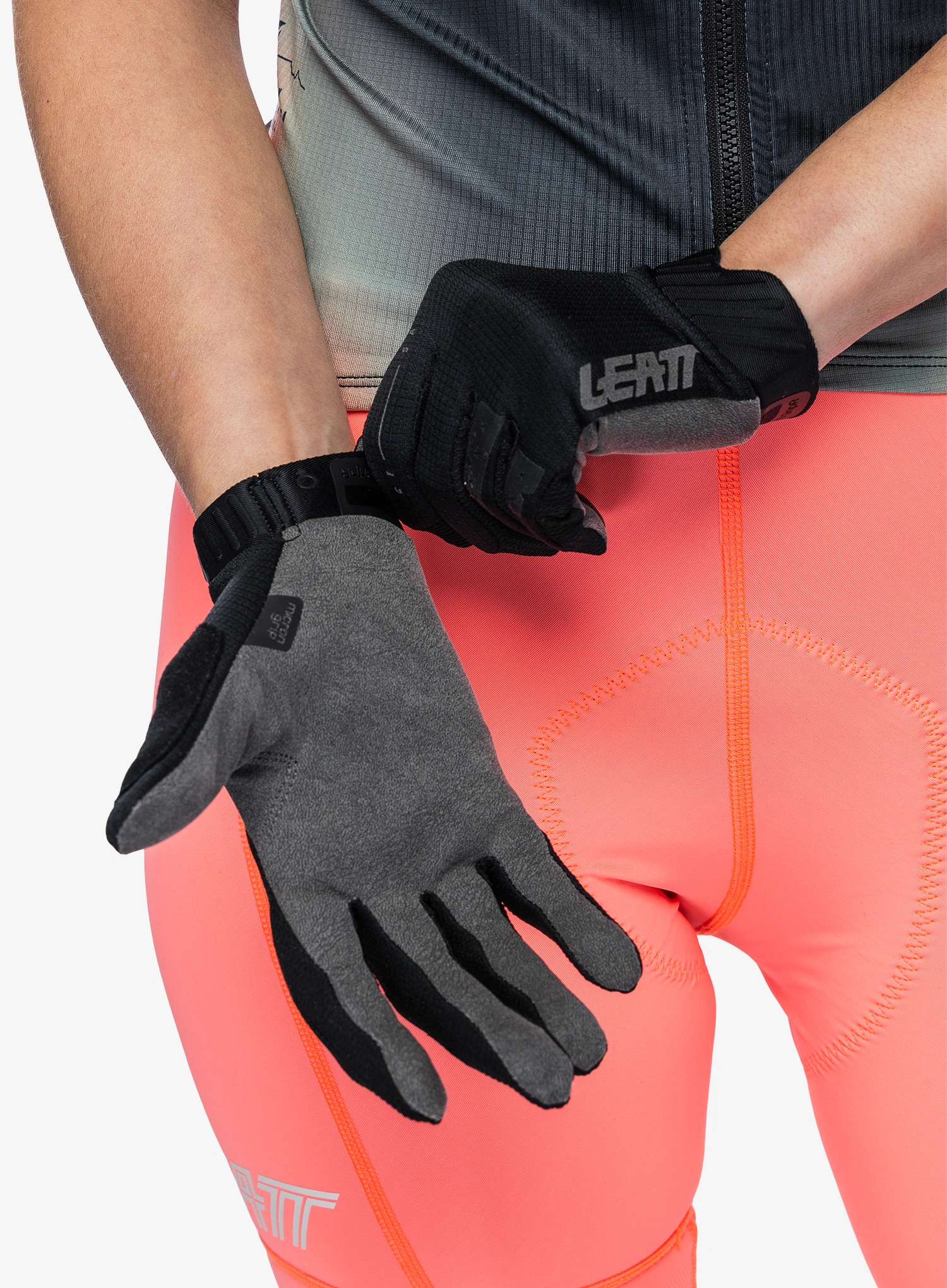Ženske biciklističke rukavice Leatt Glove MTB 1.0 GripR - stealth