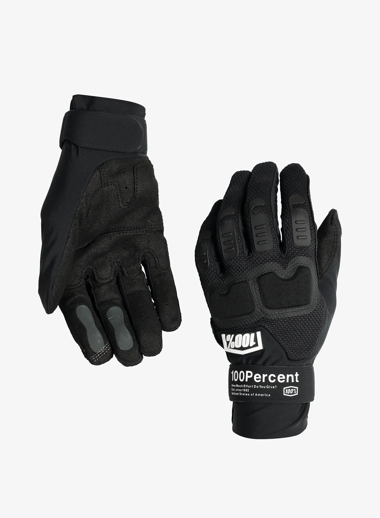 Duge biciklističke rukavice 100% Langdale Gloves - black