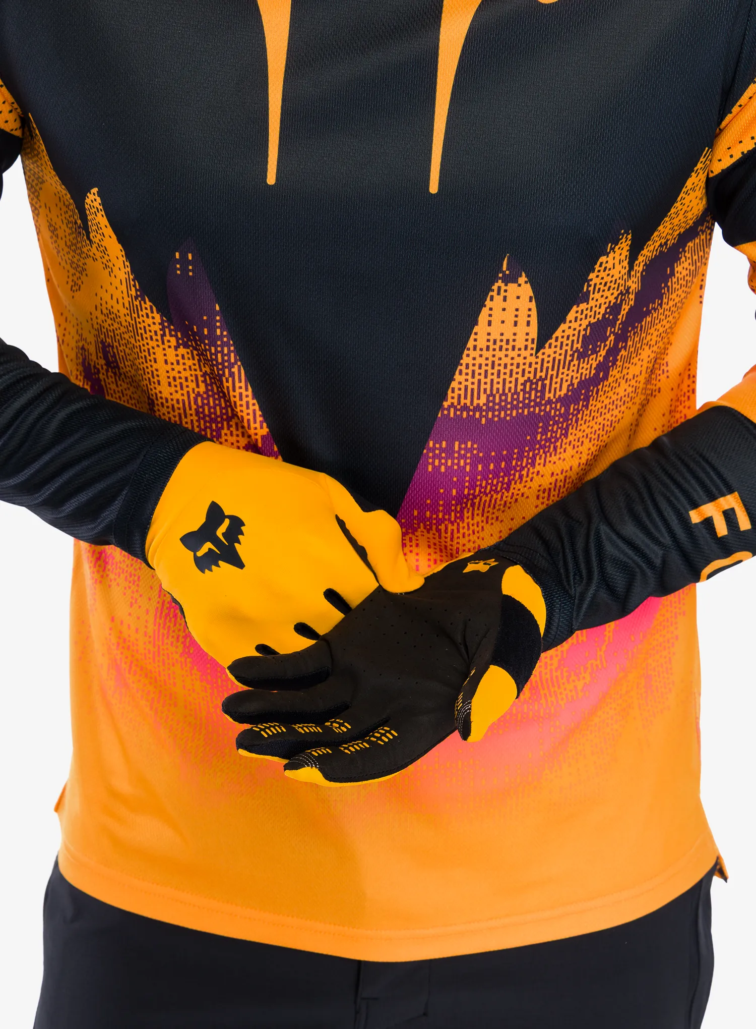 Biciklističke rukavice Fox Flexair Glove - tangerine