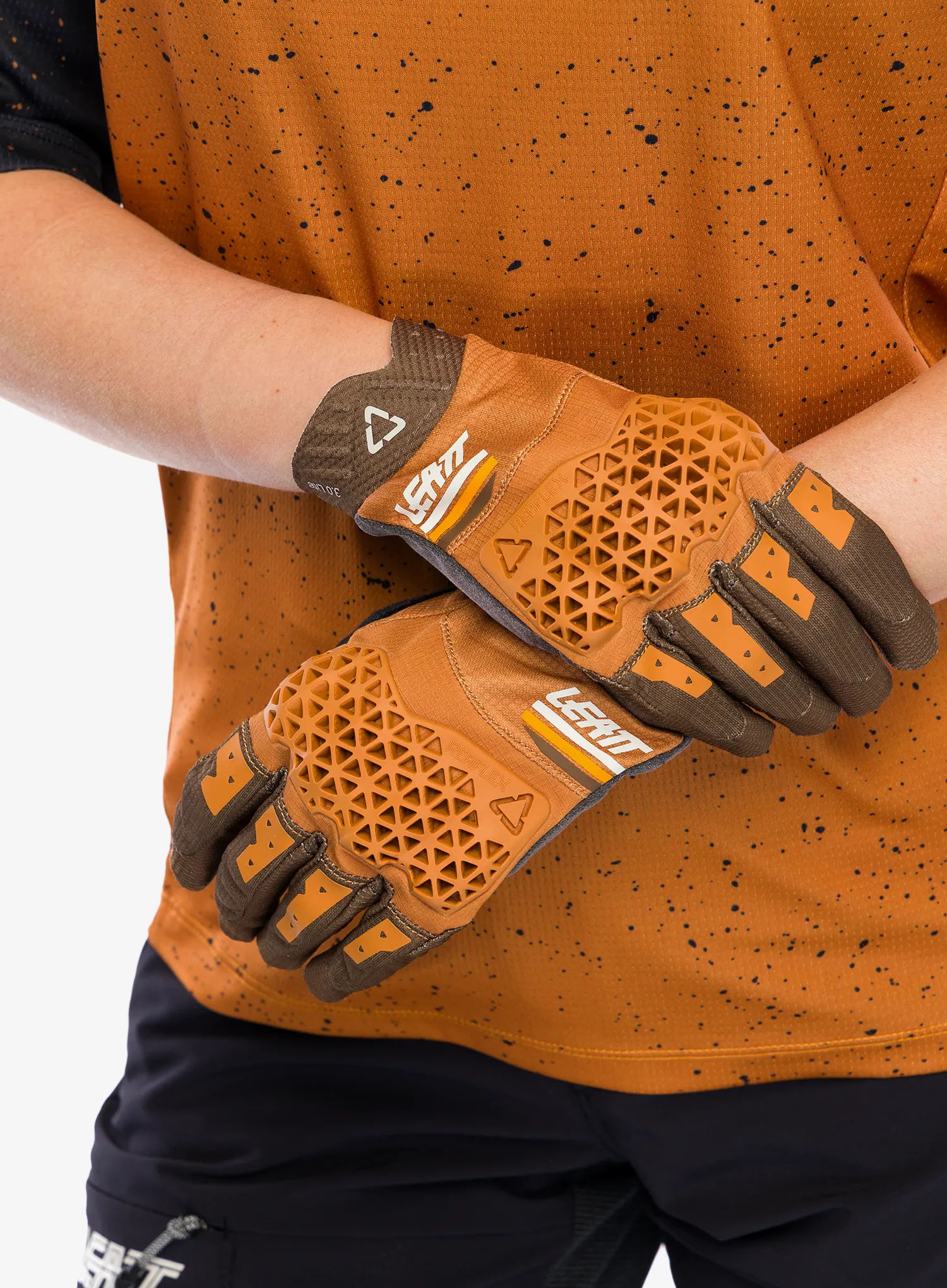 Biciklističke rukavice Leatt Glove MTB 3.0 Lite - rust