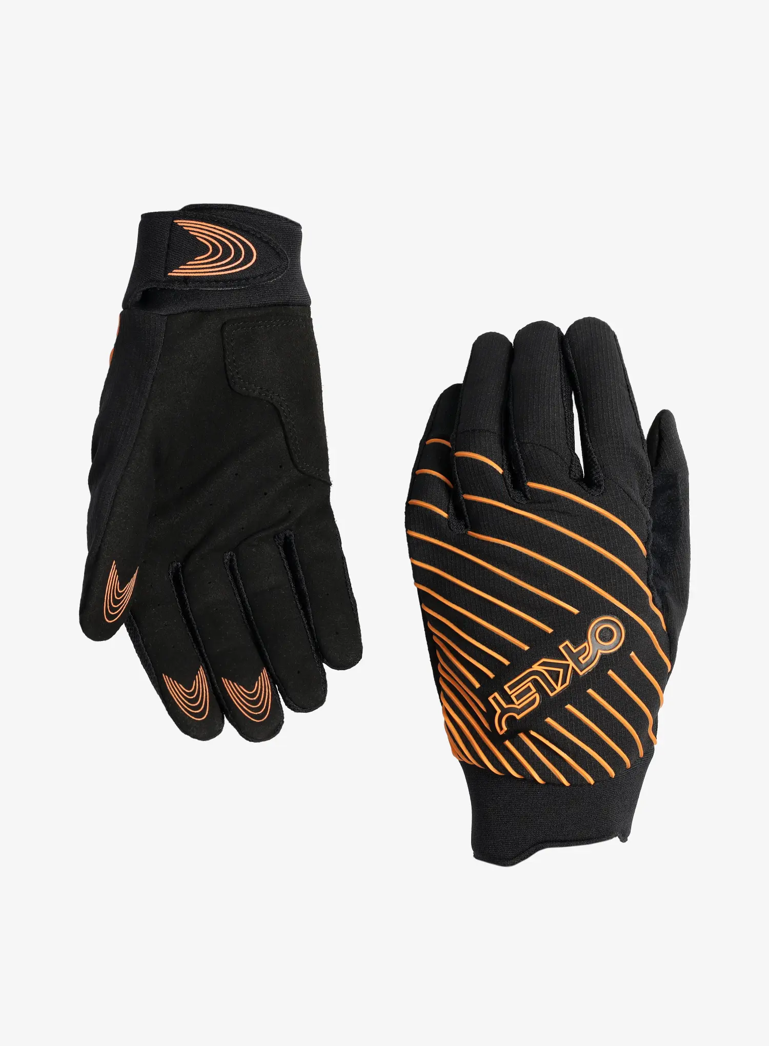 Biciklističke rukavice Oakley Drop In MTB Glove 2.0 - blackout/soft orange