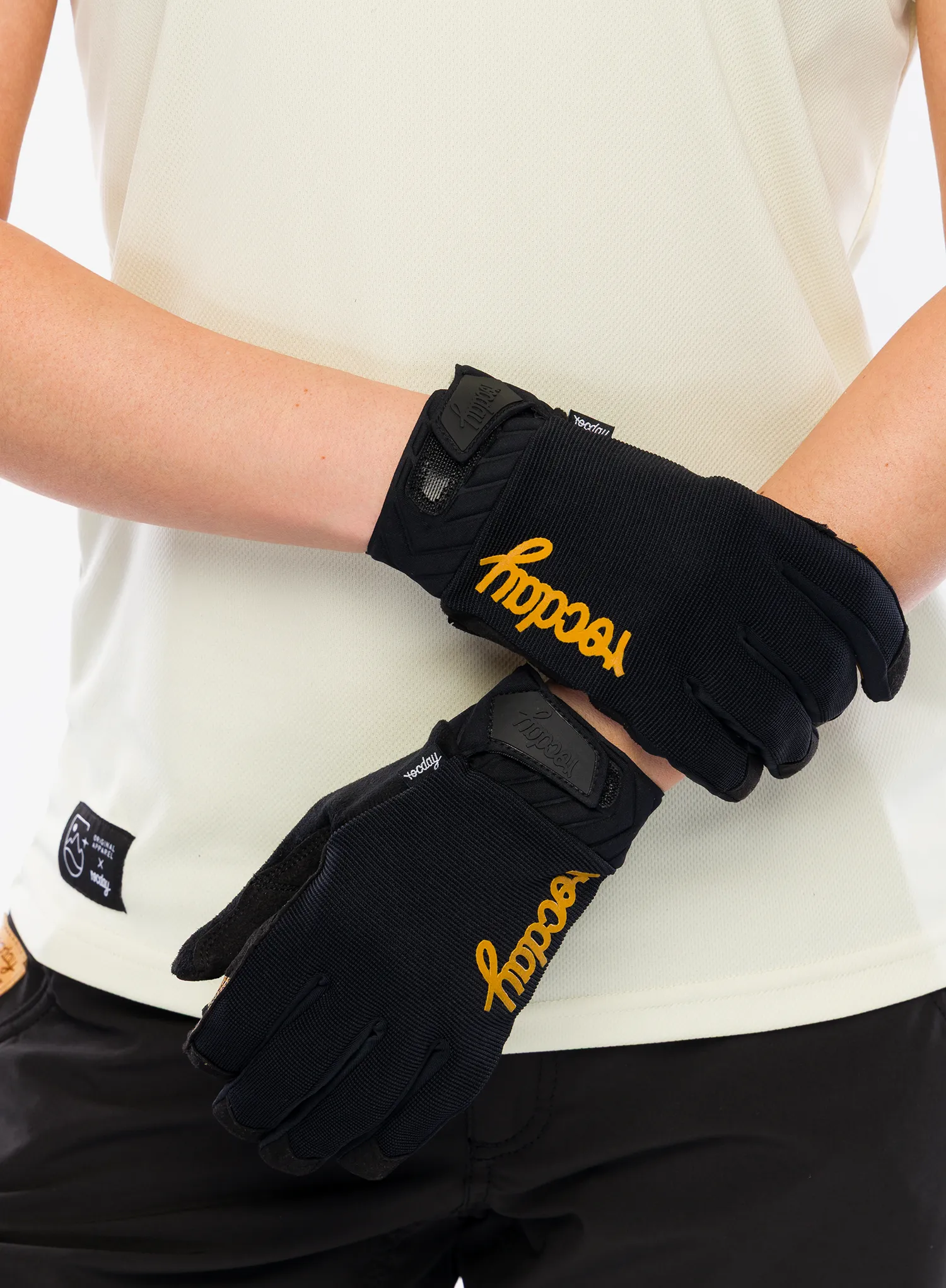 Biciklističke rukavice Rocday Evo Race - black/yellow