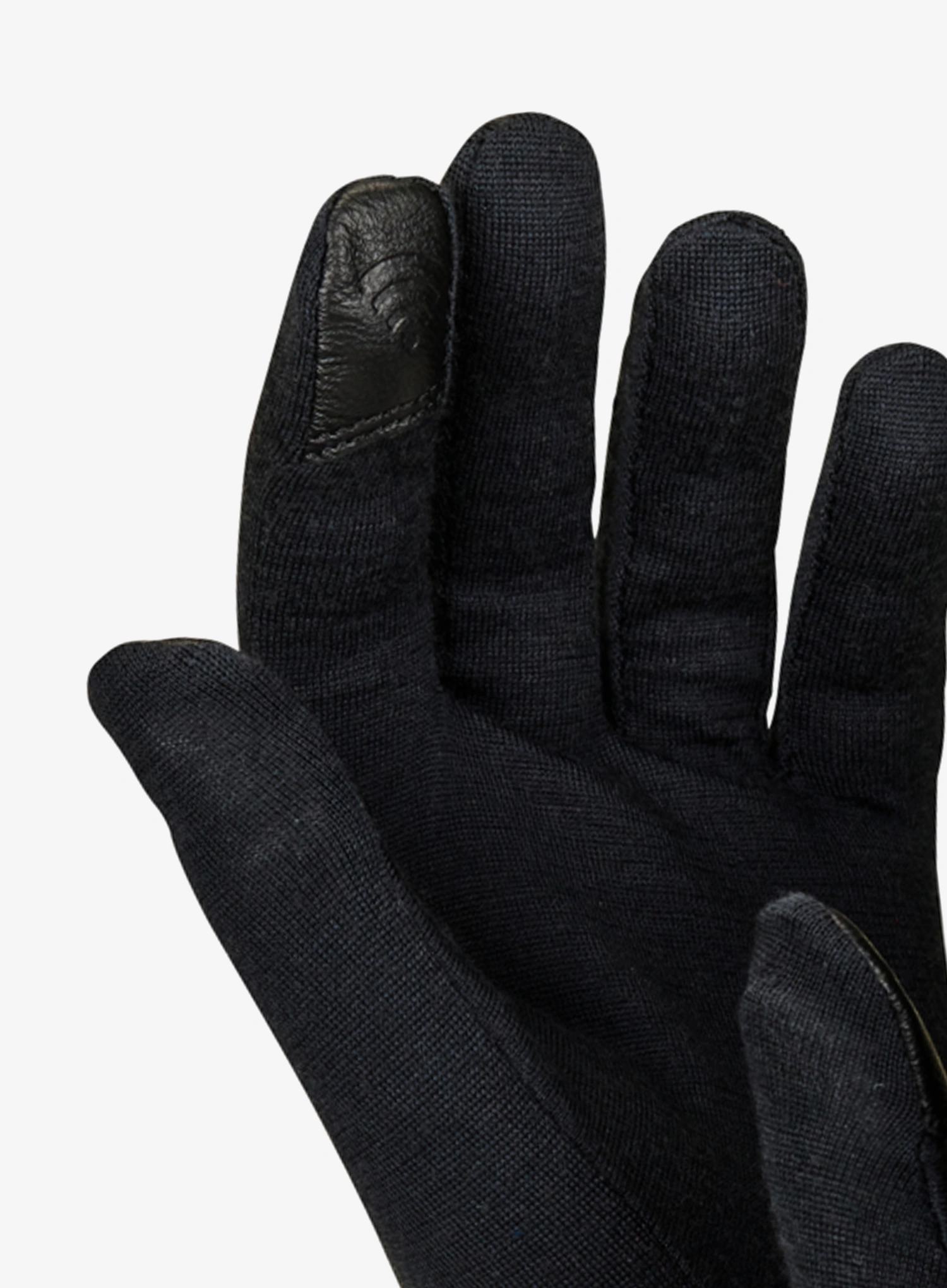 Vunene rukavice Ortovox 185 Rock'N'Wool Glove Liner - black raven