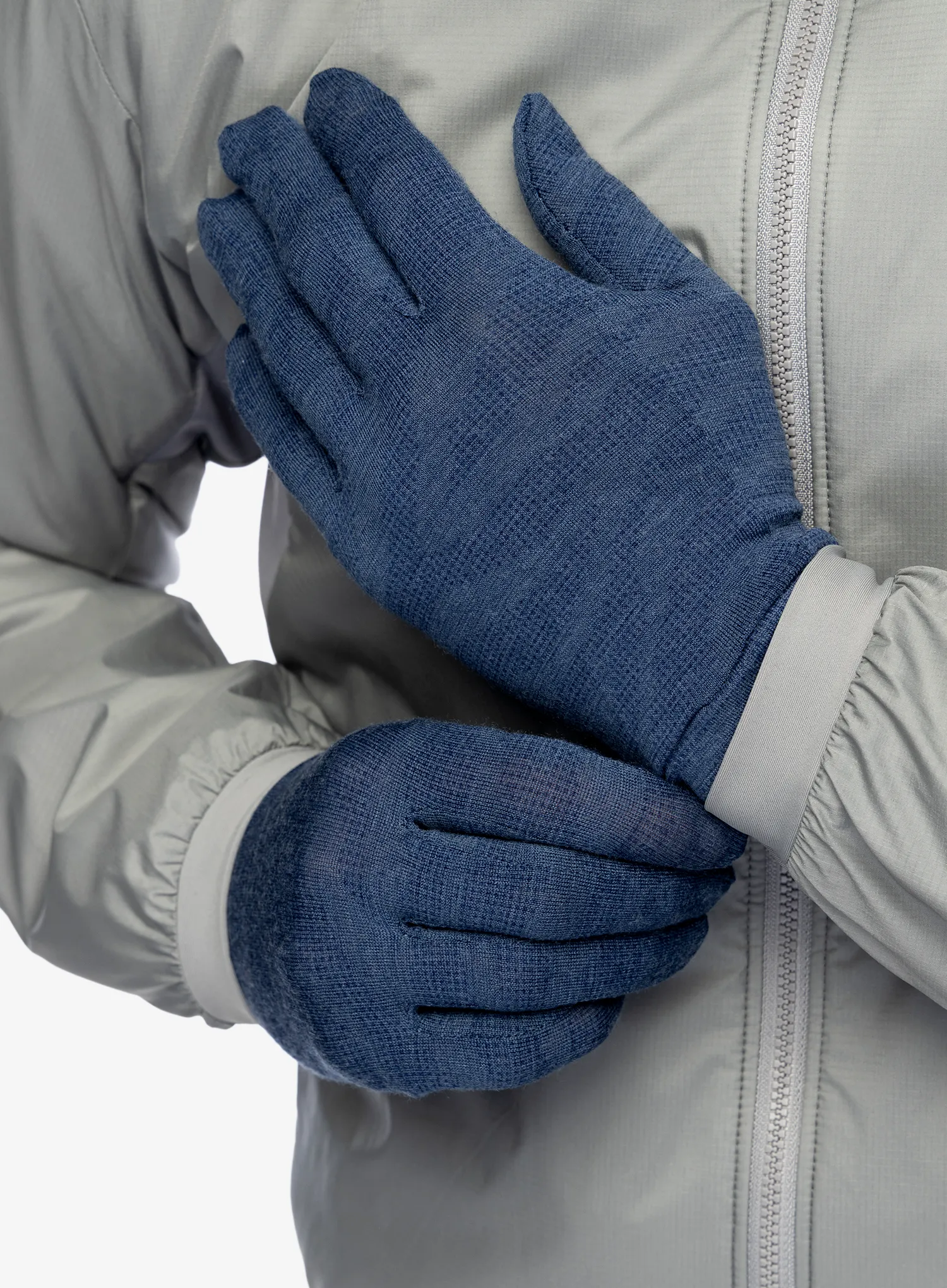 Vunene rukavice Salewa Cristallo Liner Gloves - crevasse dark denim