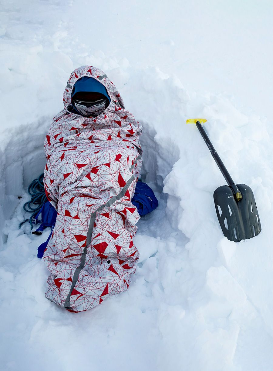Cerada za kampiranje Salewa Rescue Bivy - red/silver