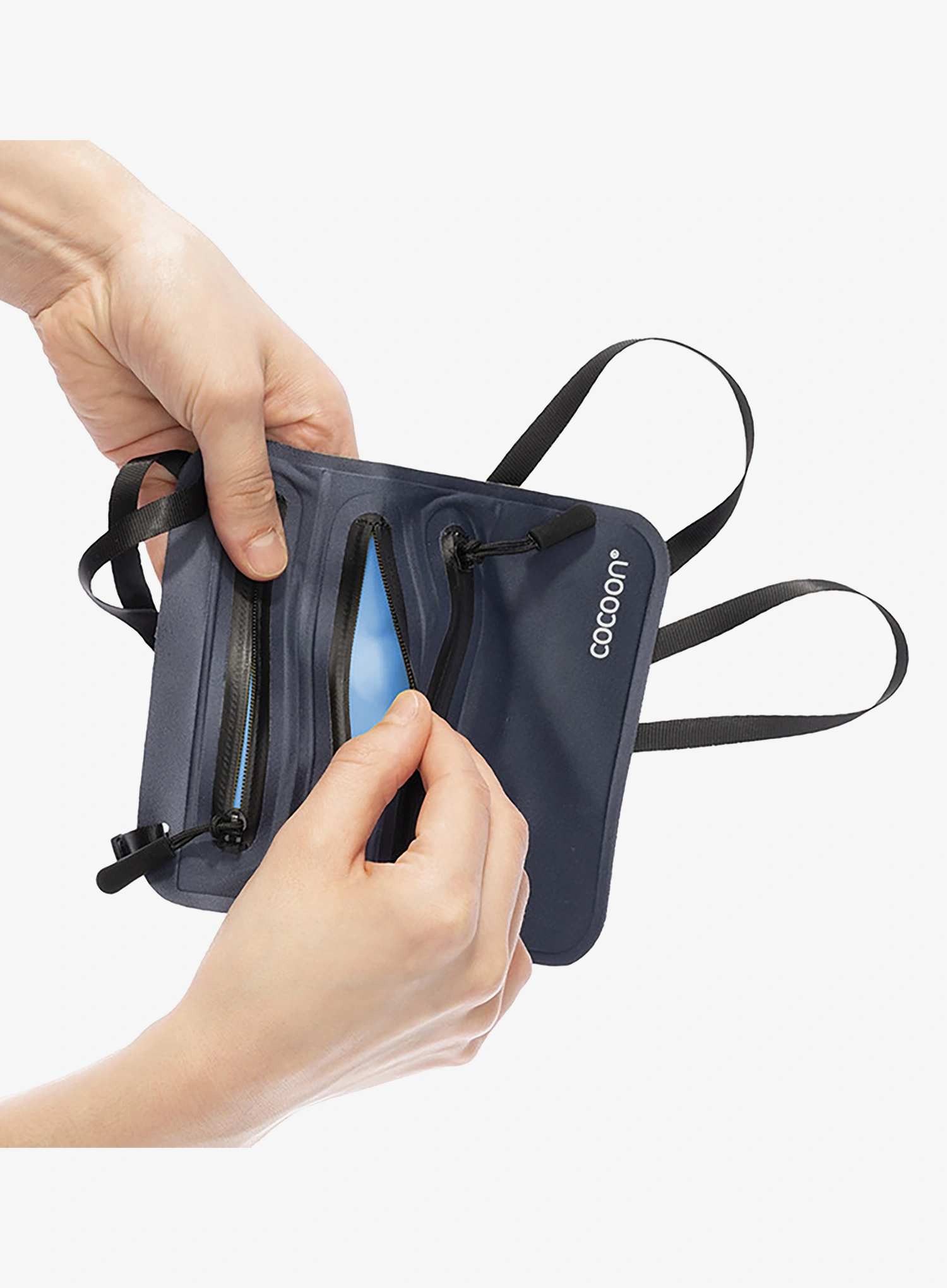 Torbica Cocoon Secret Neck Wallet - navy/blue