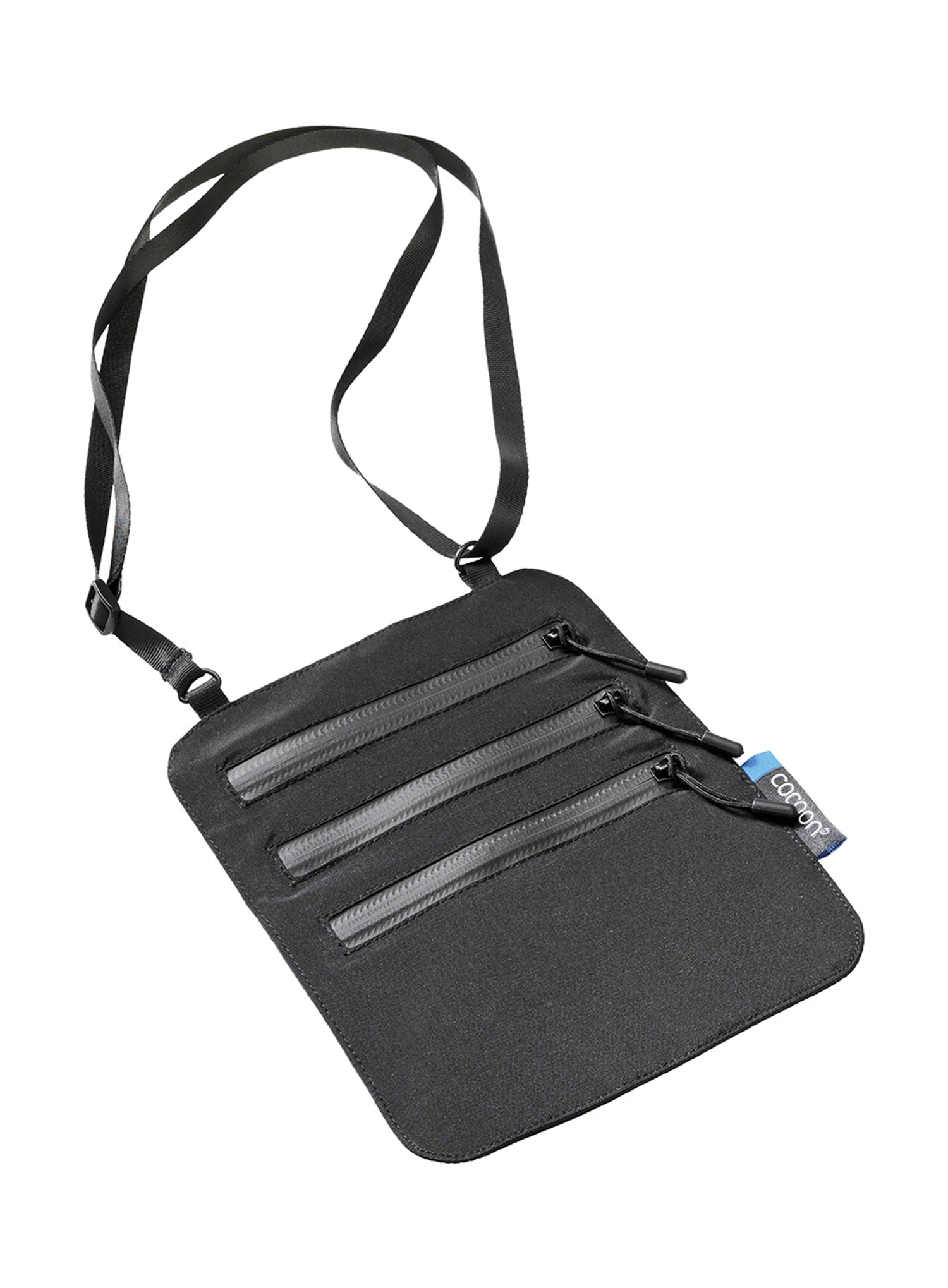 Torbica Cocoon Secret Neck Wallet - Silk - black
