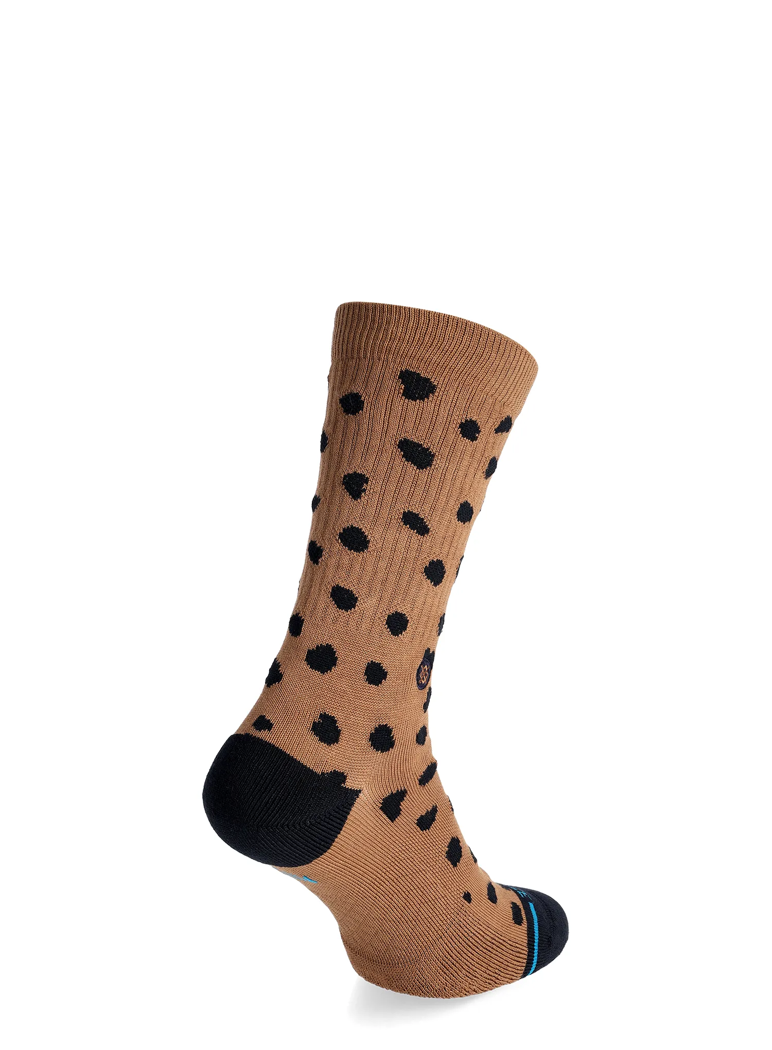 Ženske čarape Stance Leopard Crew - brown