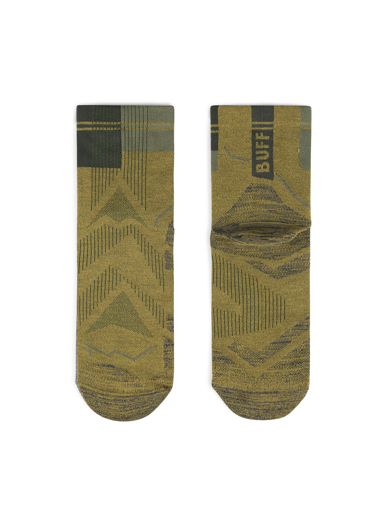 Čarape za trčanje Buff Coolnet Quarter Sock CQ - khaki