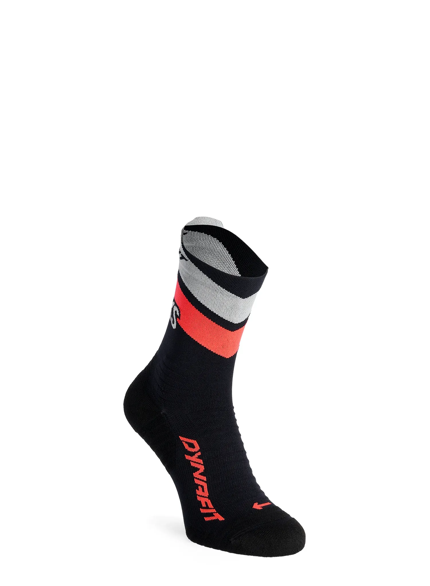 Čarape za trčanje Dynafit Ultra Crew Socks - black out/ultra coral