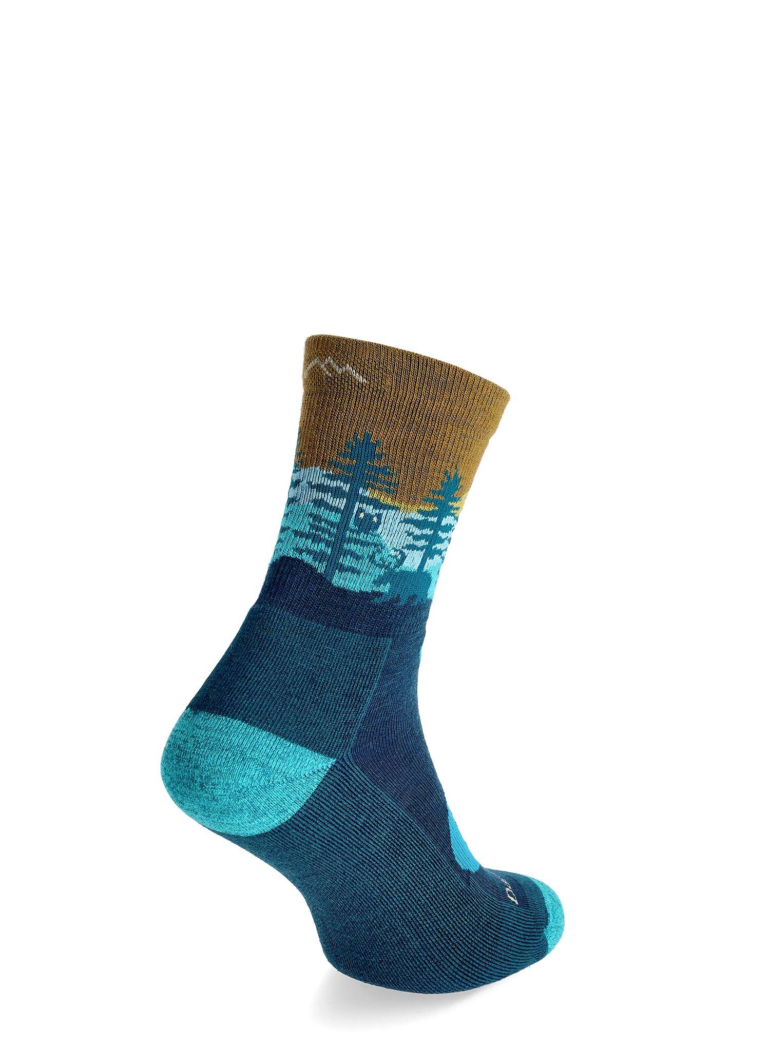Ženske čarape Darn Tough Northwoods Micro Crew Midweight with Cushion - dark teal