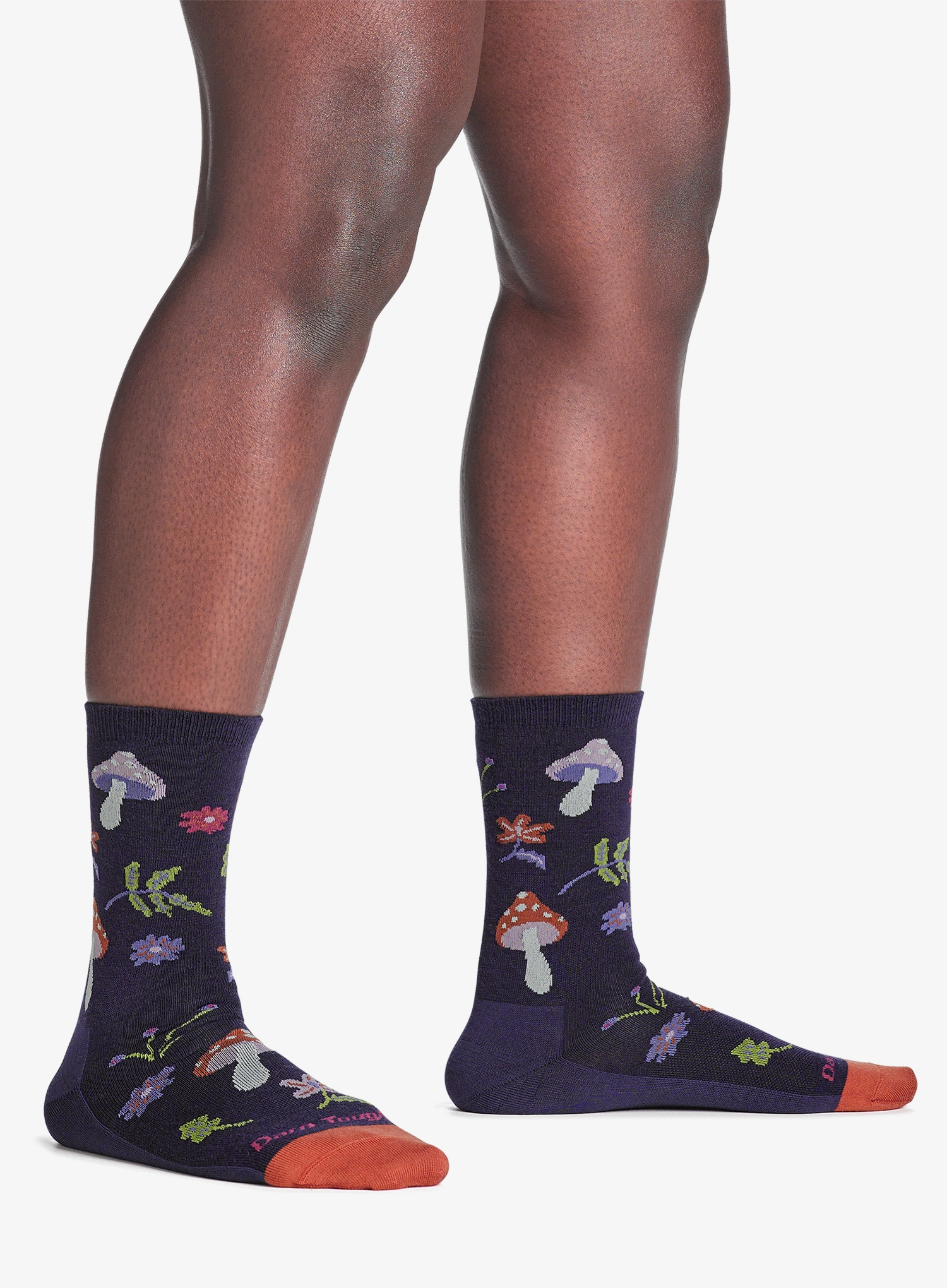 Ženske čarape Darn Tough Shroom Bloom Crew Lightweight - blackberry
