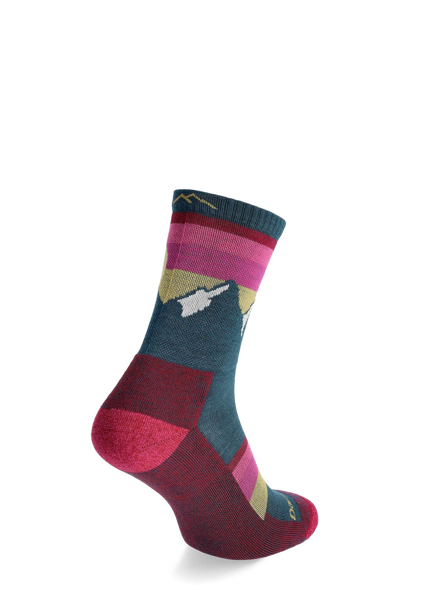 Ženske čarape Darn Tough Sunset Ledge Micro Crew Lightweight with Cushion - dark teal